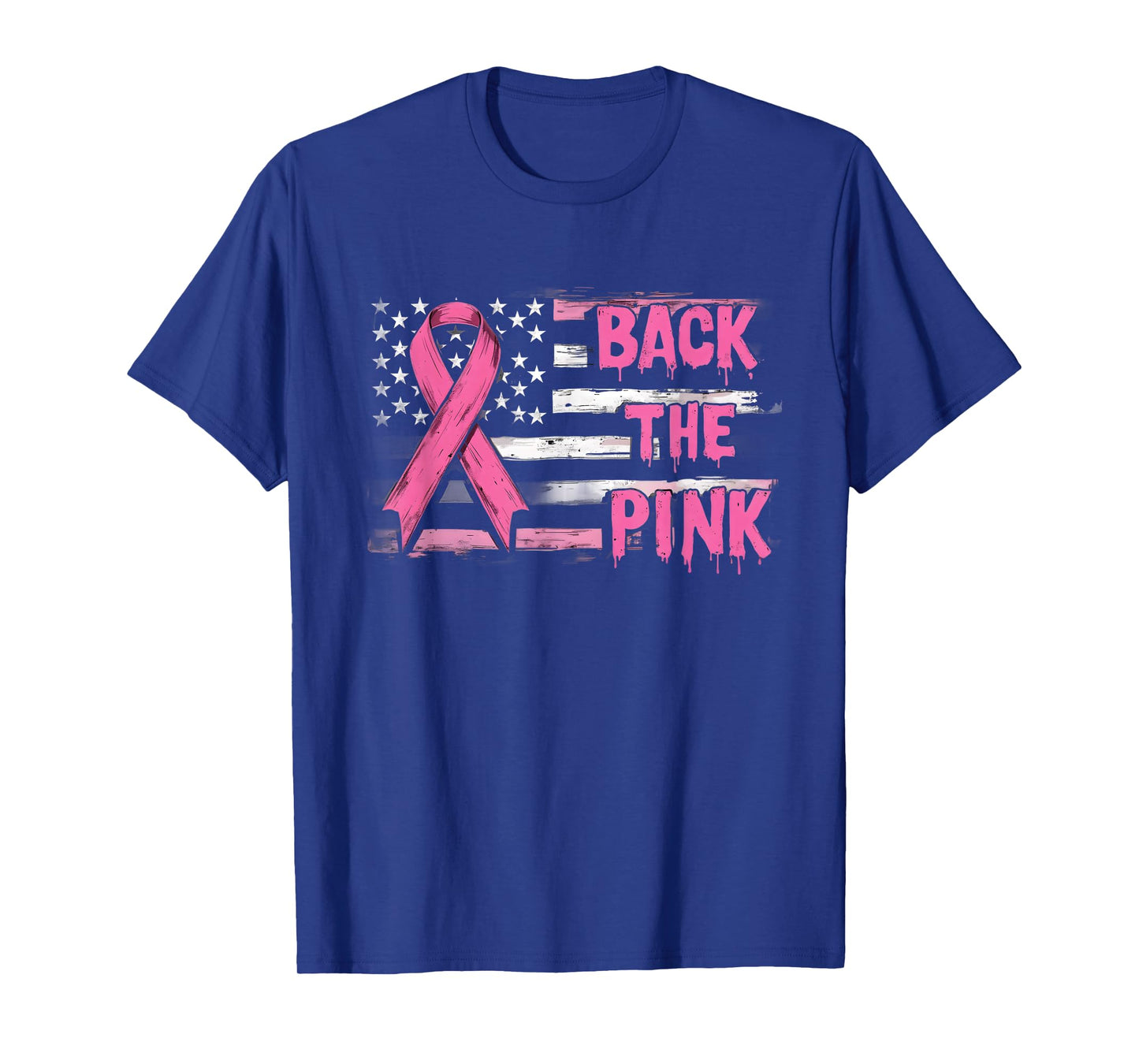 Back The Pink Breast Cancer Awareness Flag Toddler Women Men T-Shirt