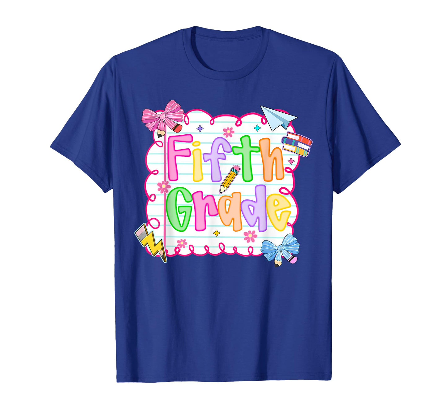 HUGvyn Back to School: Cute Fifth Grade Preppy Teacher Girls T-Shirt