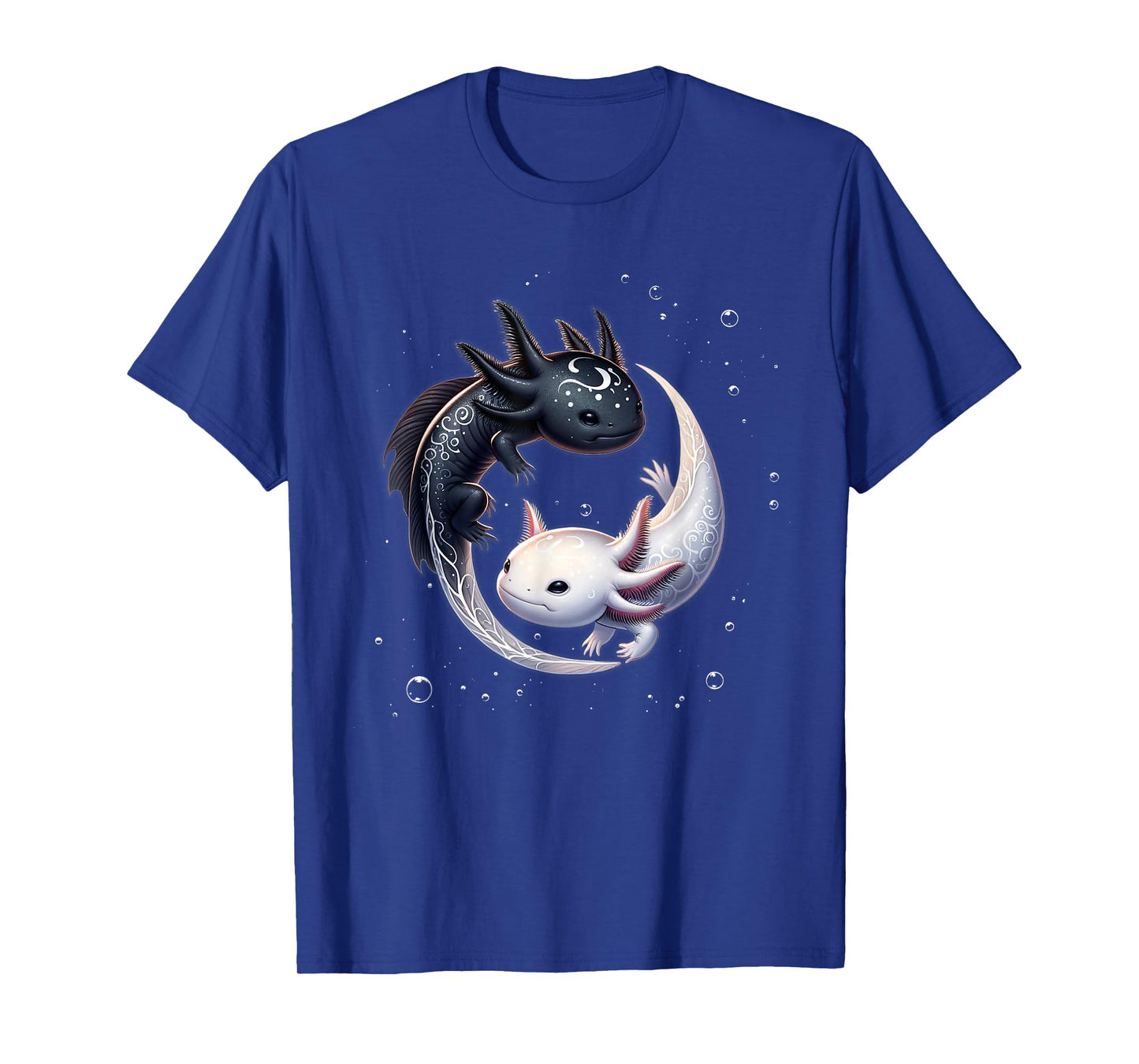 Yin Yang Axolotls Japanese Graphic Anime Art Axolotl Lover T-Shirt