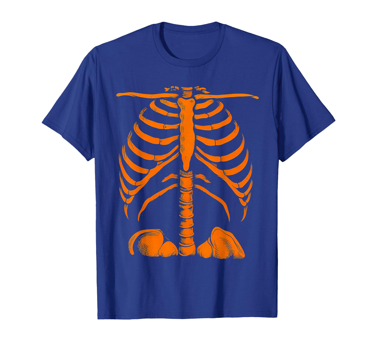 Spooky Skeleton Rib Cage Funny Anatomy Gothic Halloween T-Shirt