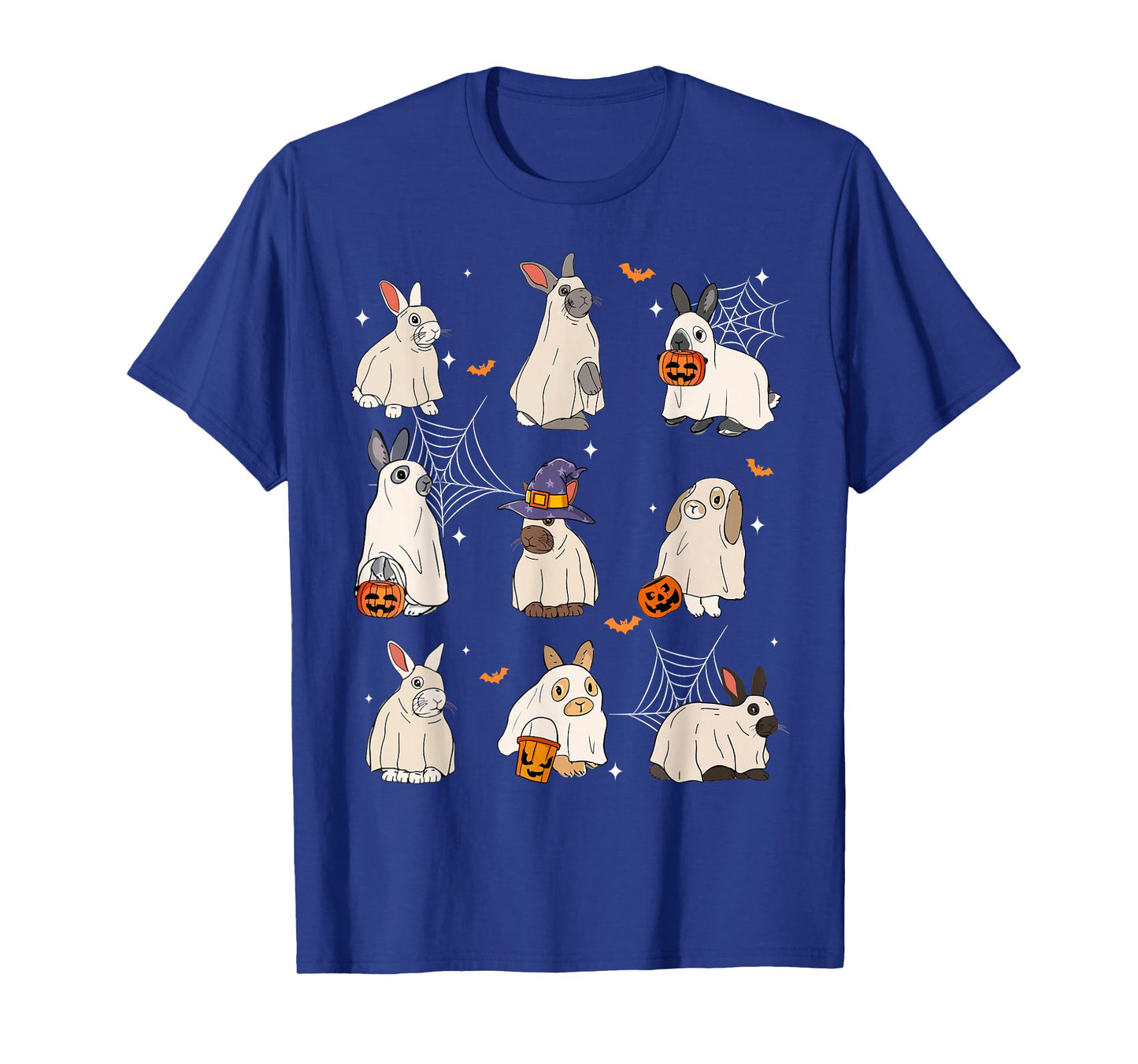 Cute Fall Bunny Ghost Costume Rabbit Lover Spooky Season T-Shirt