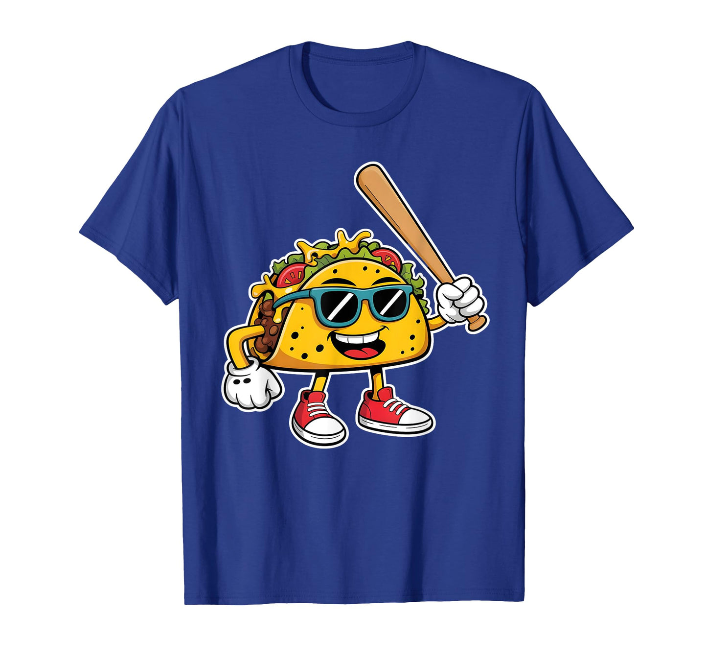 Funny Taco Playing Baseball Mexican Cinco De Mayo Kids T-Shirt
