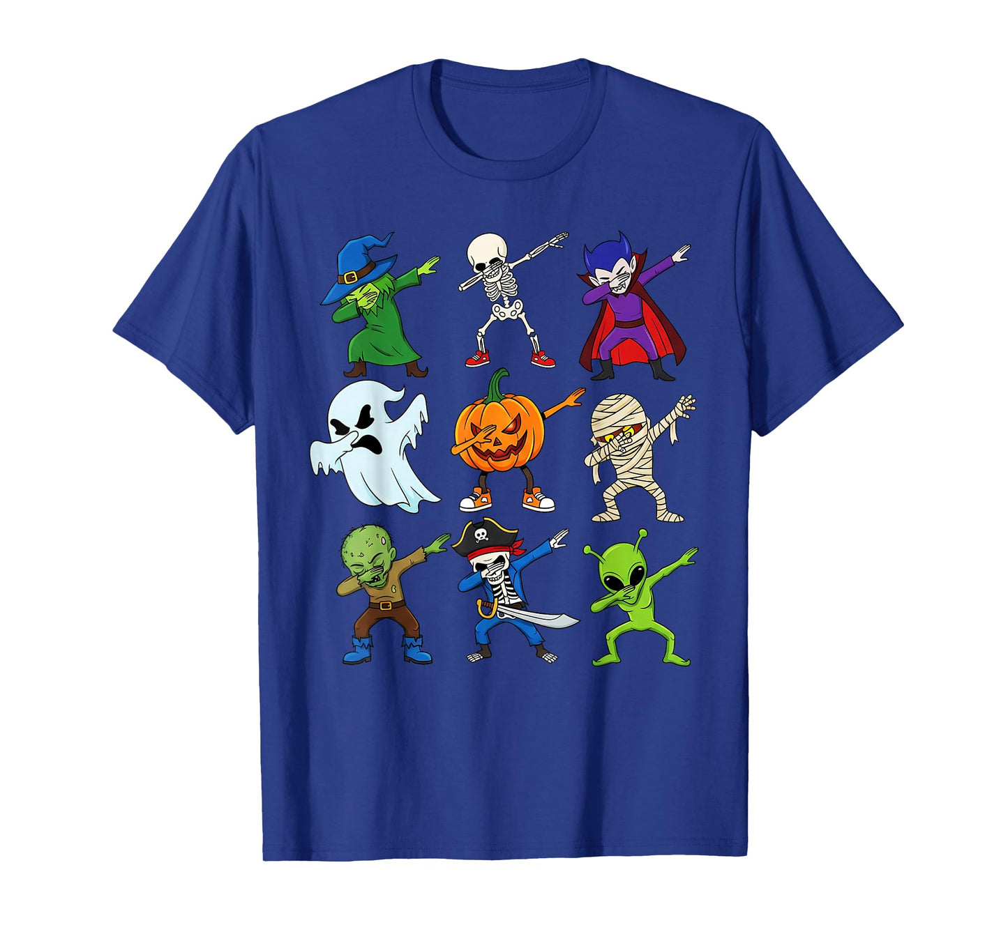 Dabbing Halloween Boys Skeleton Toddler Kids Scary Pumpkin T-Shirt