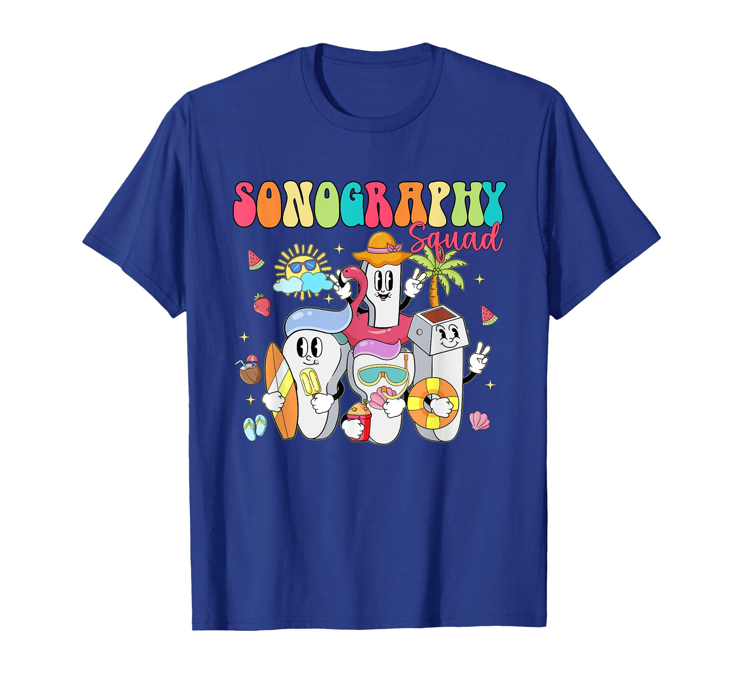 Sonography Squad Summer Vibe Float Ultrasound Tech T-Shirt