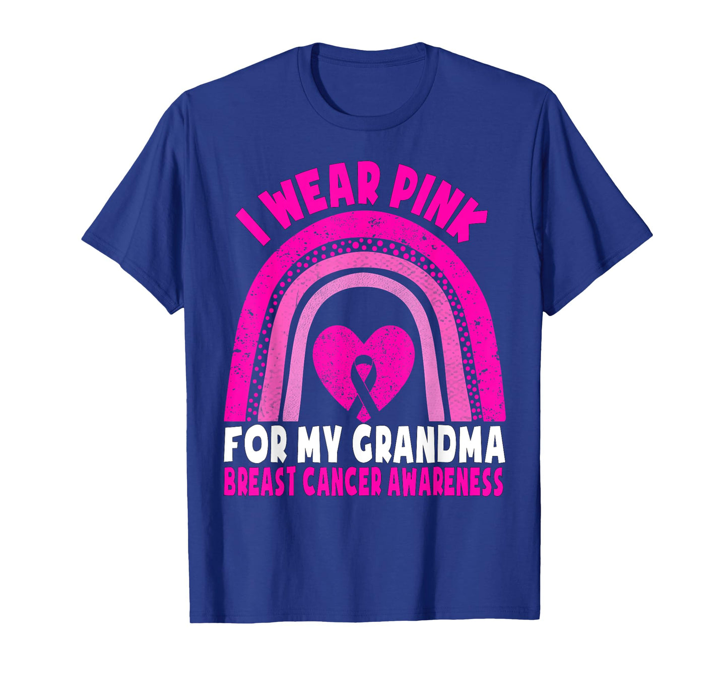 I Wear Pink For My Grandma Breast Cancer Awareness Kids T-Shirt