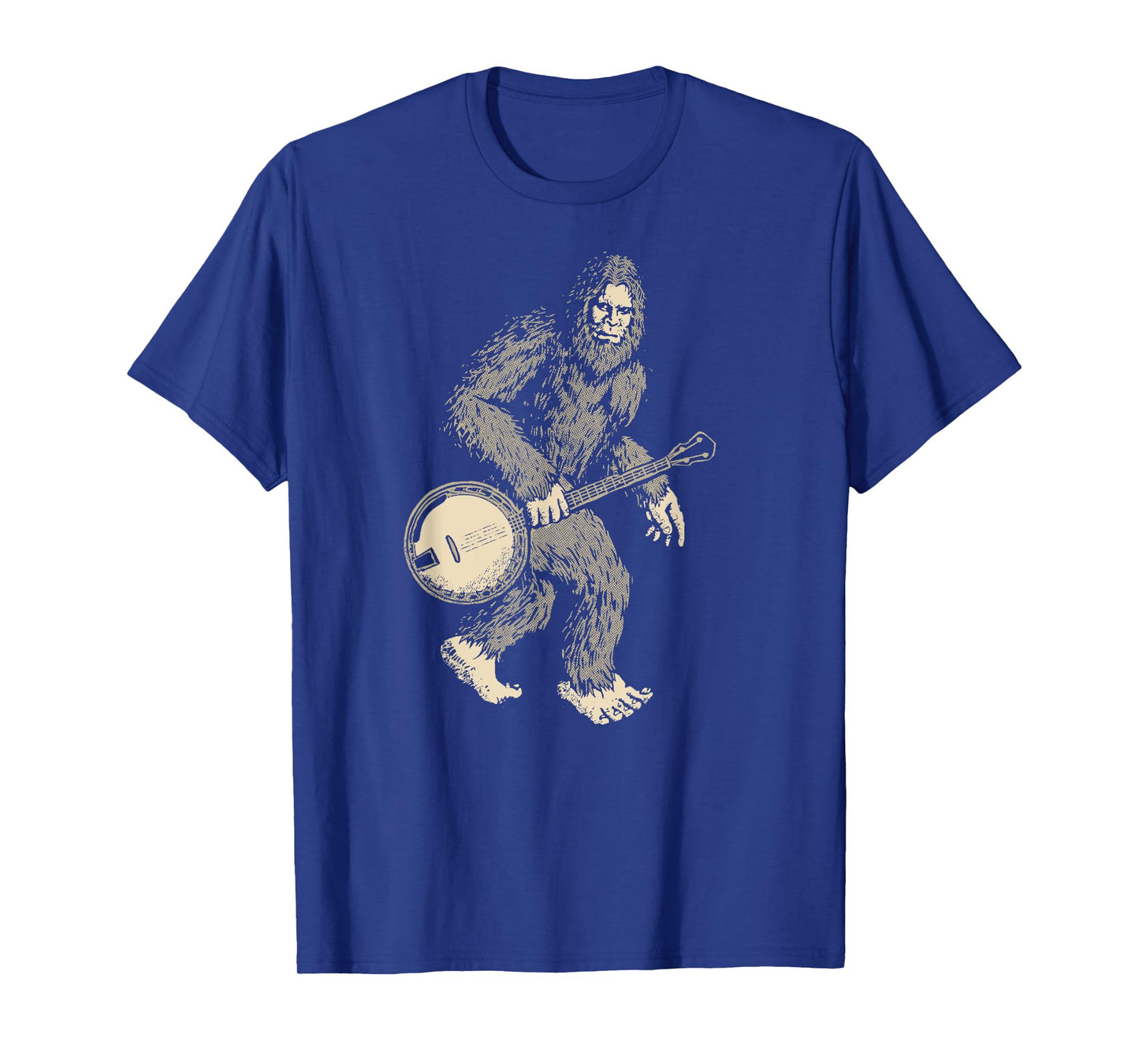 Grassquatch! Vintage Bigfoot & Bluegrass Banjo Music T-Shirt