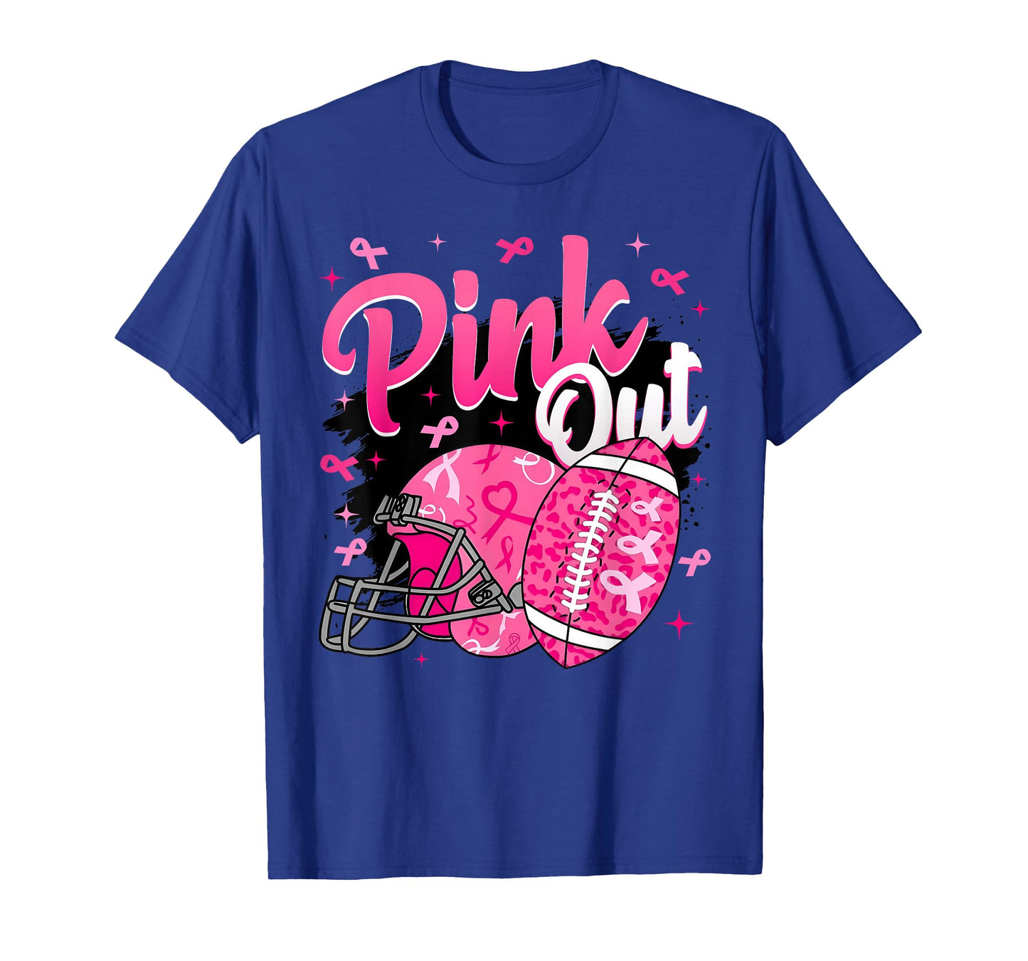 Football Pink Out Team Breast Cancer Awareness Month Women T-Shirt
