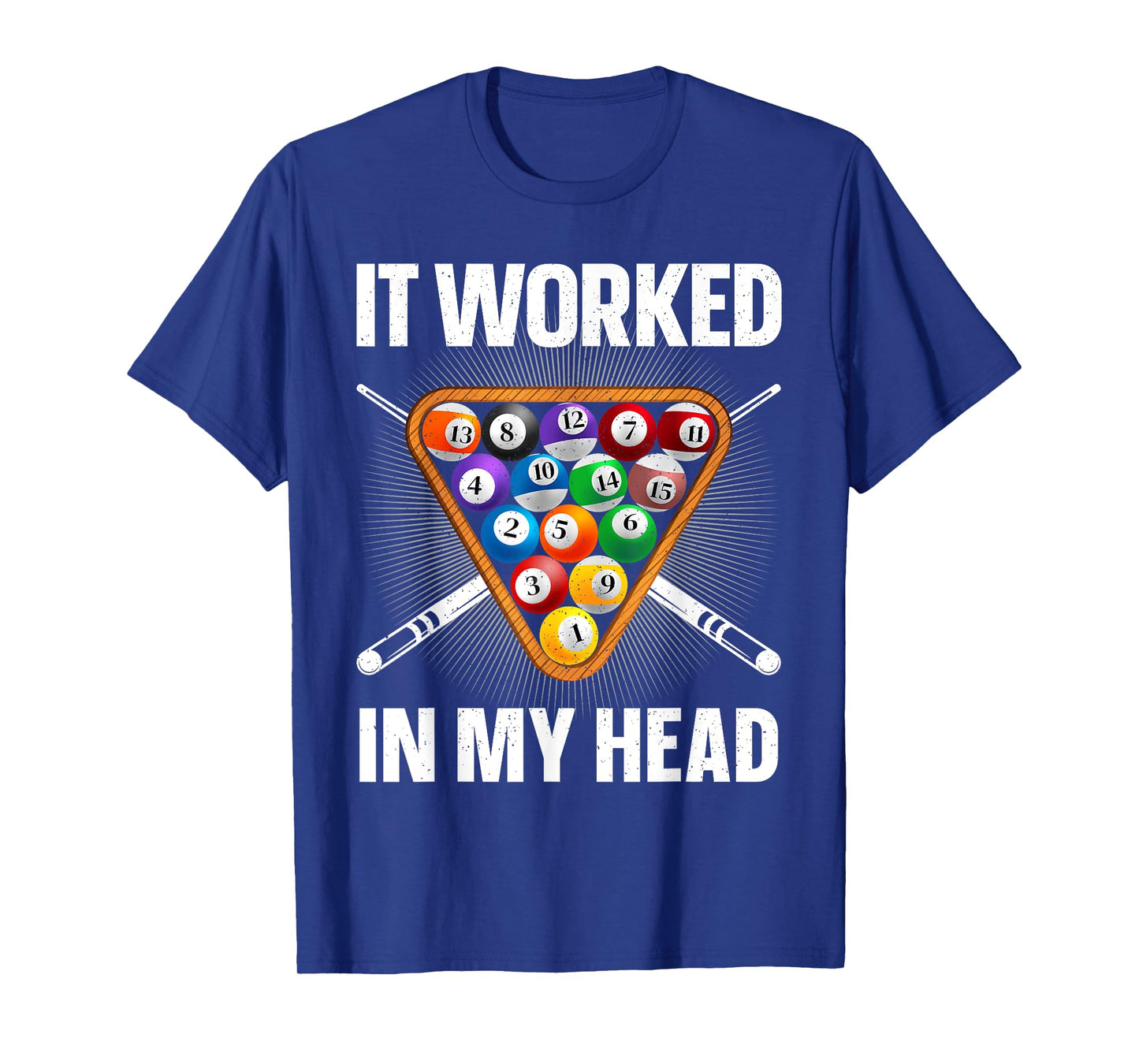 Funny Pool Design For Men Women Billiards Lover Pool Player T-Shirt