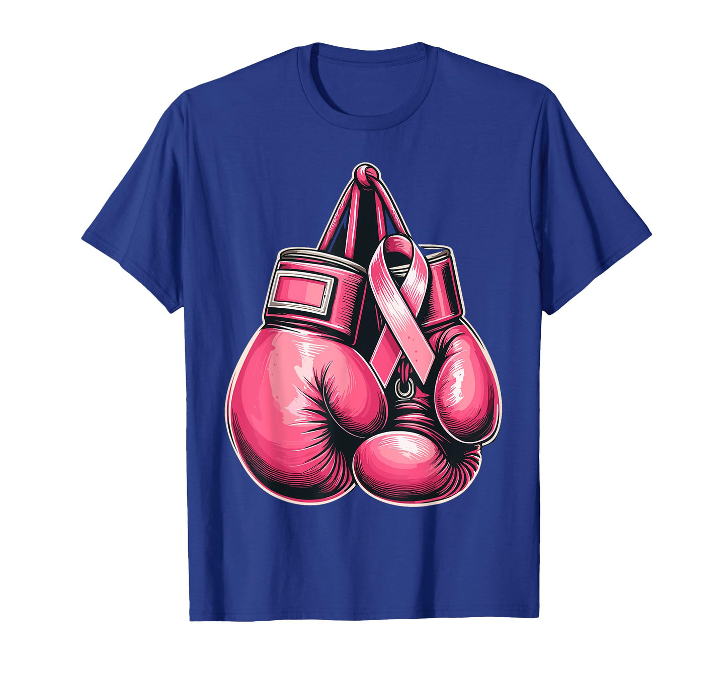 Breast Cancer Boxing Glove Pink Ribbon Awareness Fight Women T-Shirt