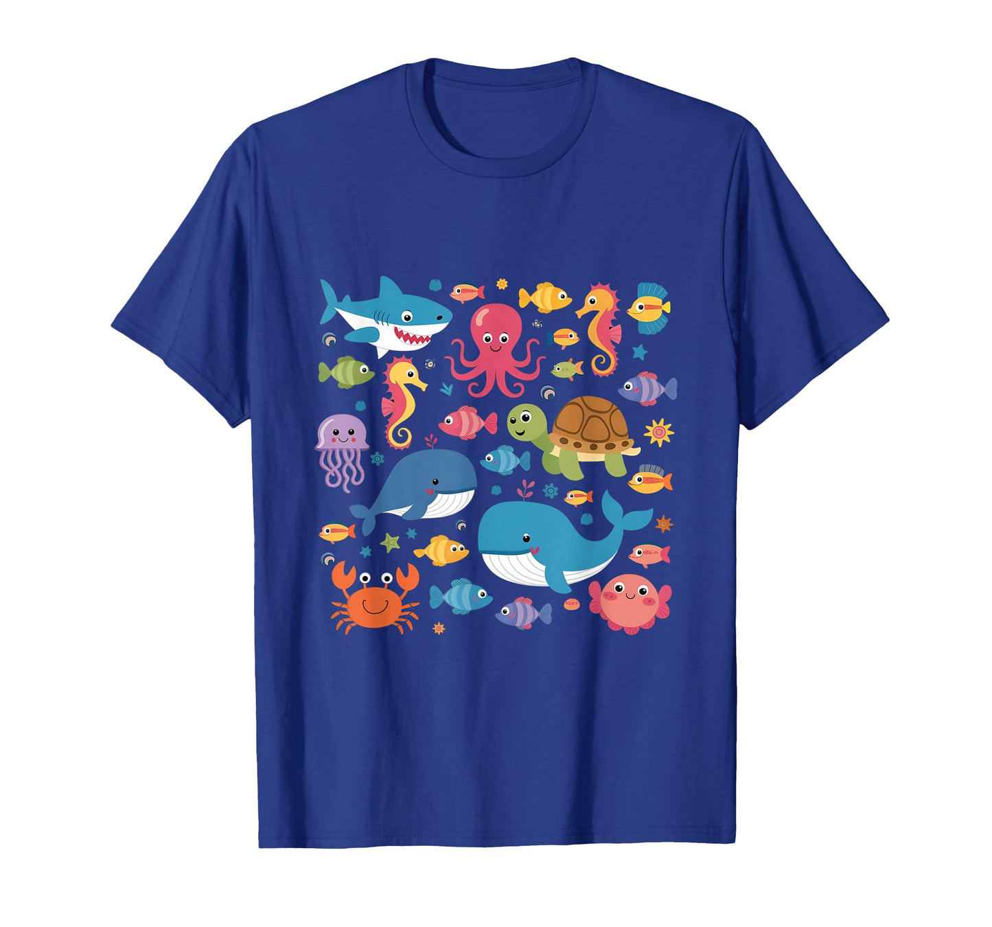 Cute Sea Animals Kids Children Ocean Creatures Clownfish T-Shirt