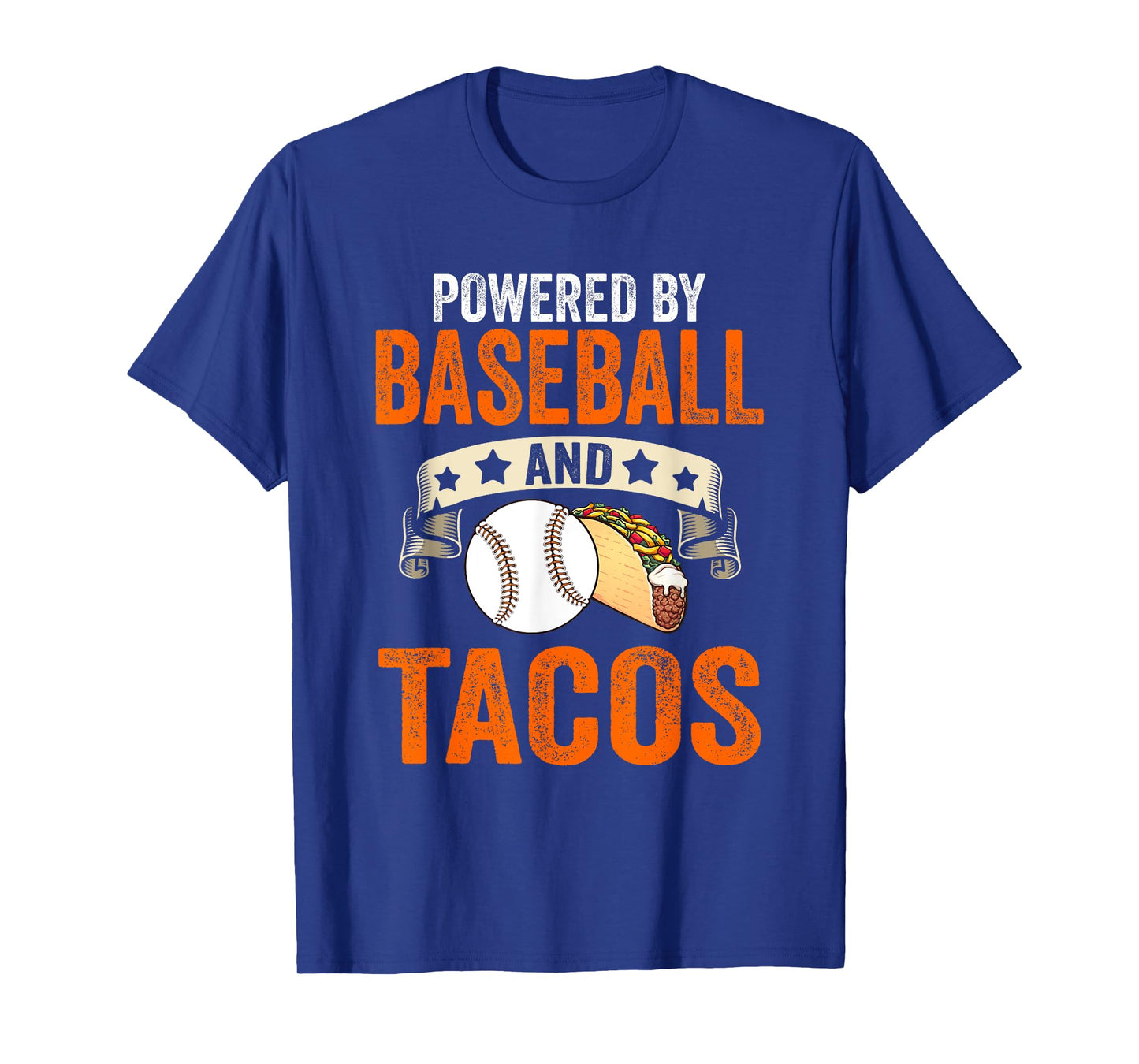 Powered by baseball and tacos T-Shirt