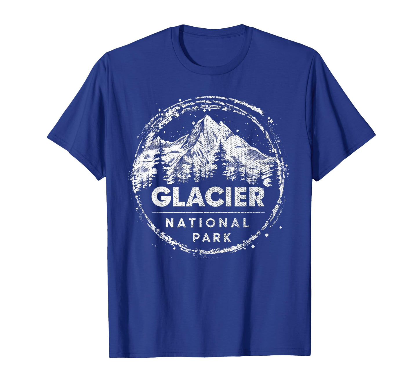 Glacier - US National Park Vintage Men Women Kids Retro T-Shirt