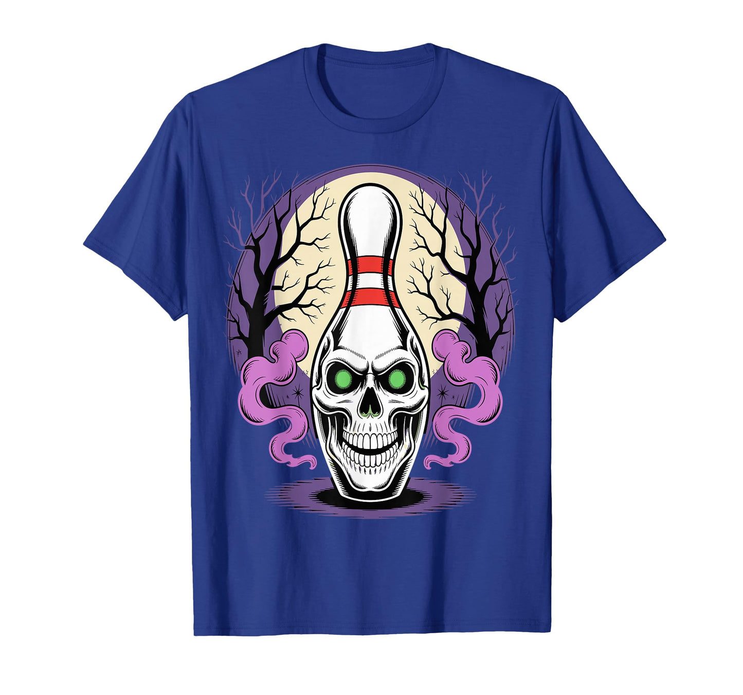 Bowling Pins Skeleton Spooky Halloween T-Shirt