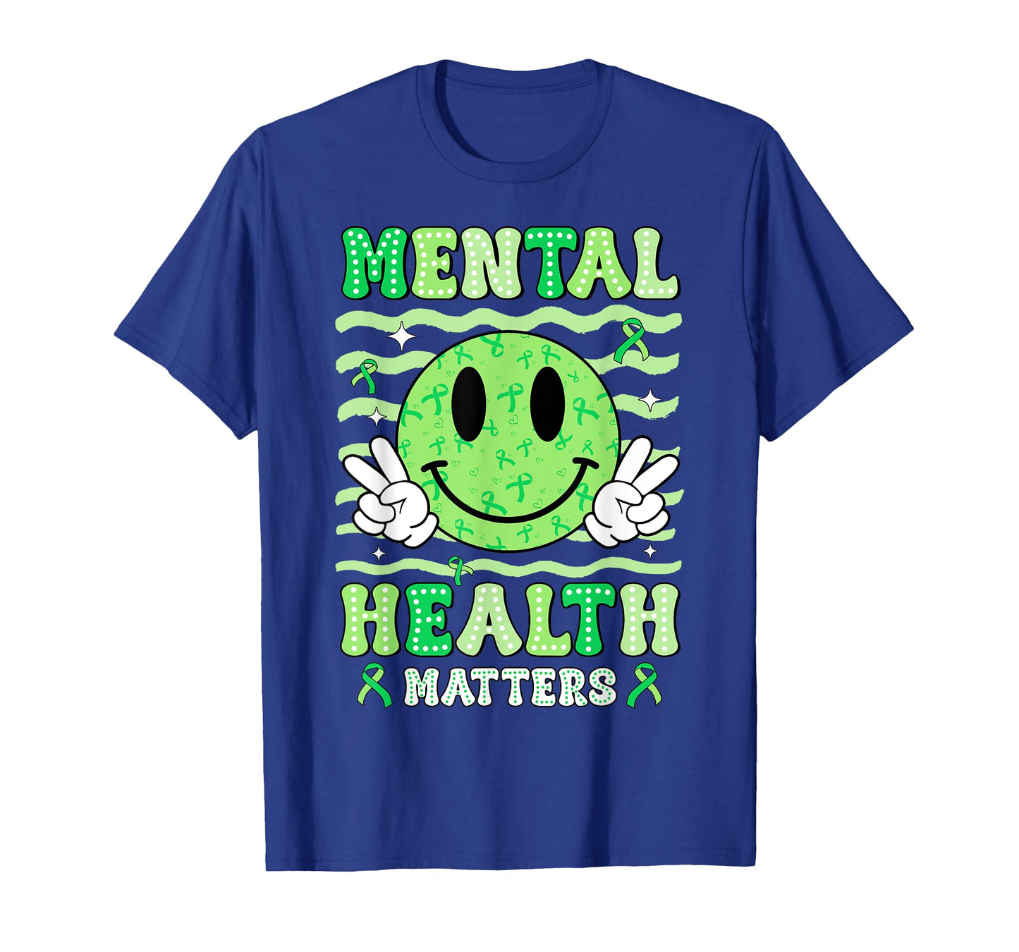 Mental Health Matters Awareness Smile Face Men Women Kids T-Shirt