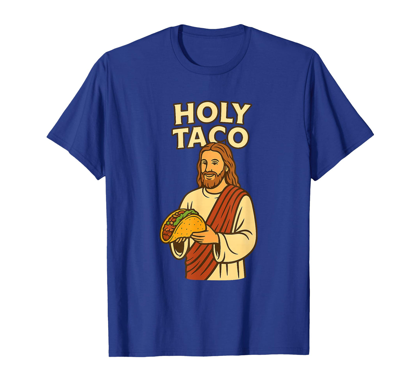 Holy Taco with Jesus Funny Christian Food Parody Design T-Shirt