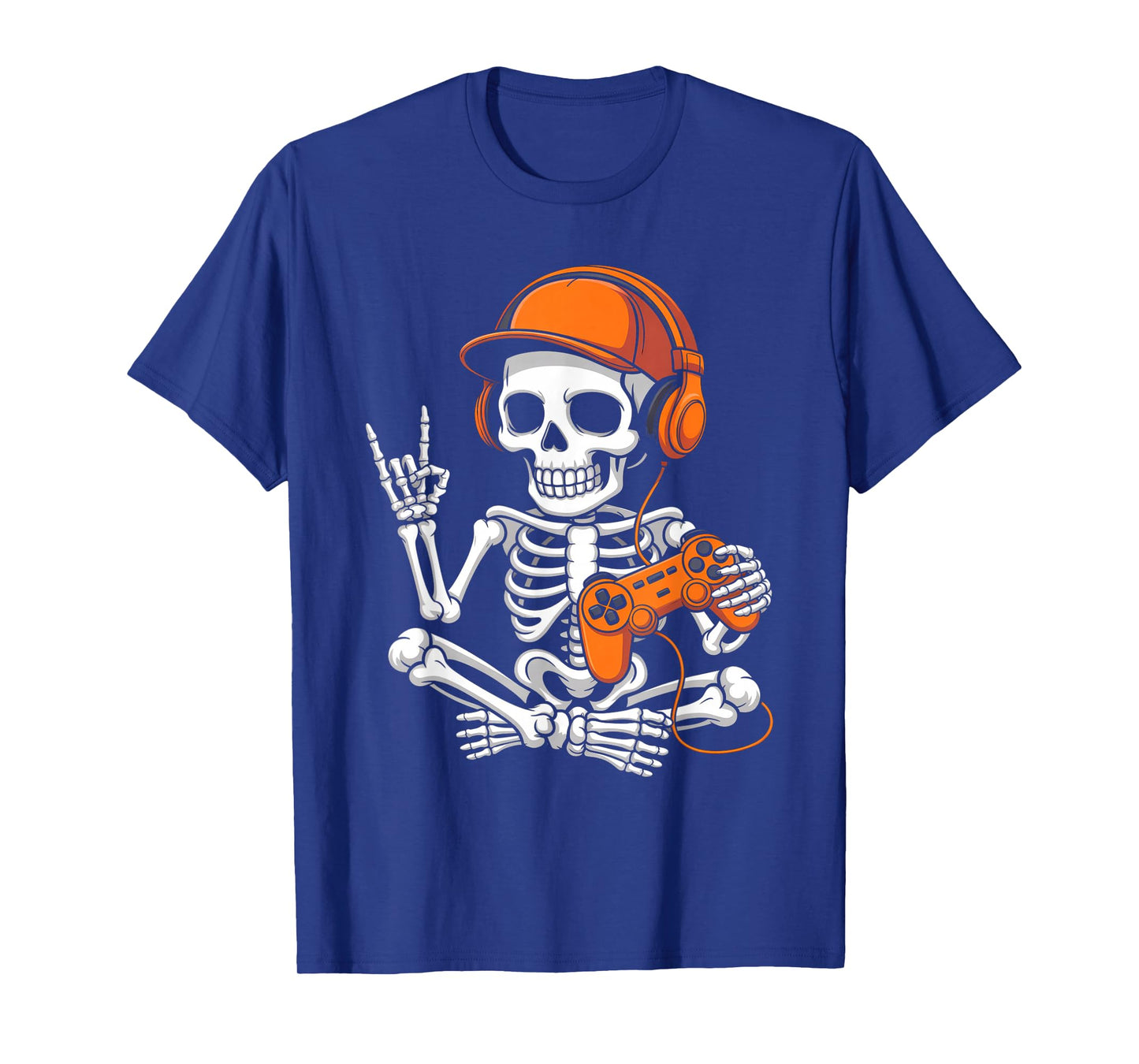 Halloween Shirts Cool Teen Boy Skeleton Gaming Men Halloween T-Shirt