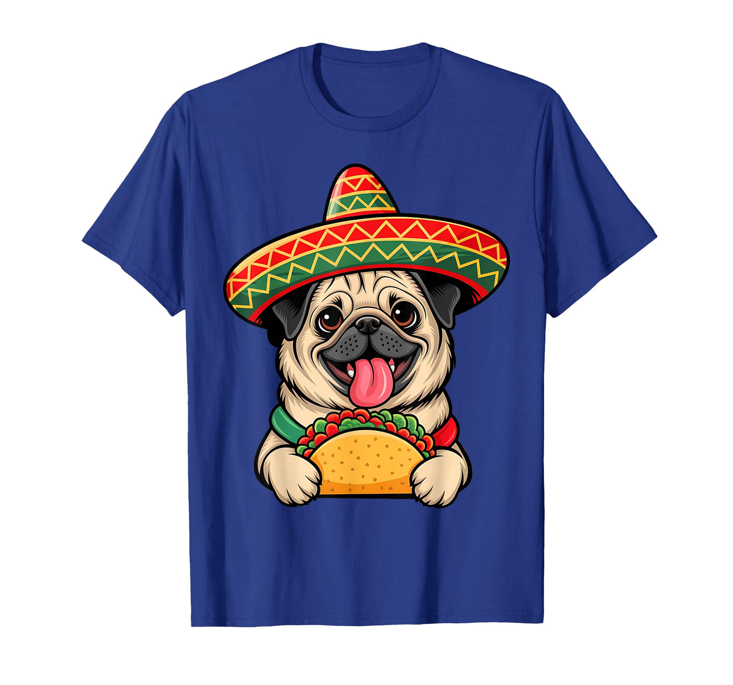 Funny Pug Taco Pug Funny Dog Lover Cinco De Mayo T-Shirt for Men Women Kids