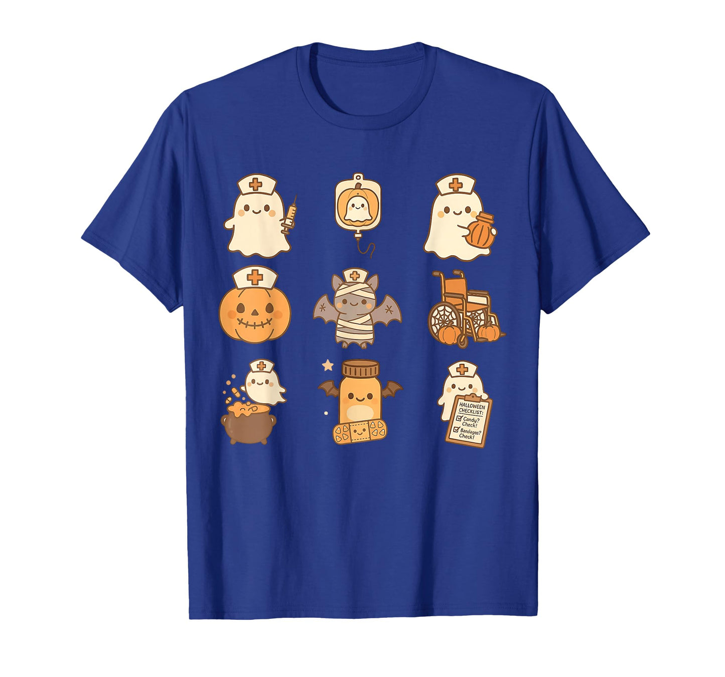Ghost Healthcare Worker Nurse Halloween Cute Nurse T-Shirt