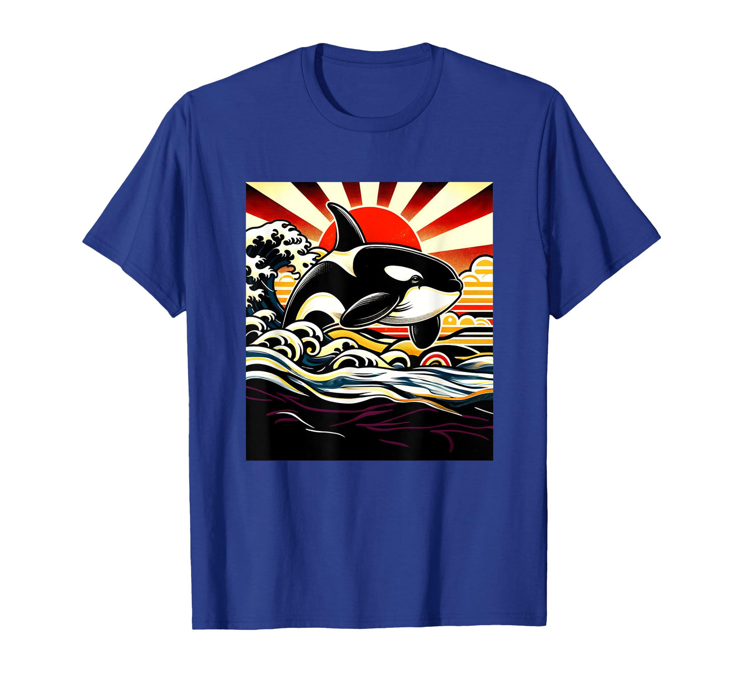 Orca Japanese Vintage Sunset T-Shirt