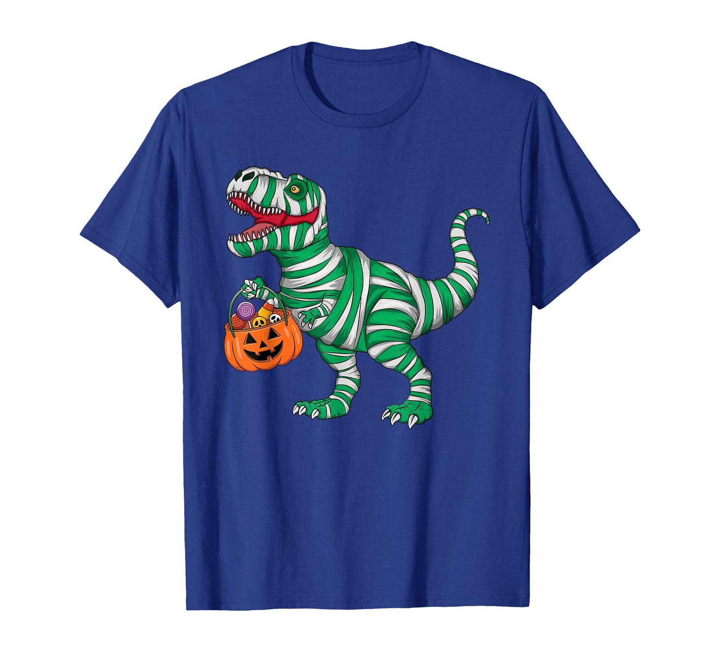 Spooky Mummy Dinosaur T-Rex Halloween Costume Men Boys Kids T-Shirt