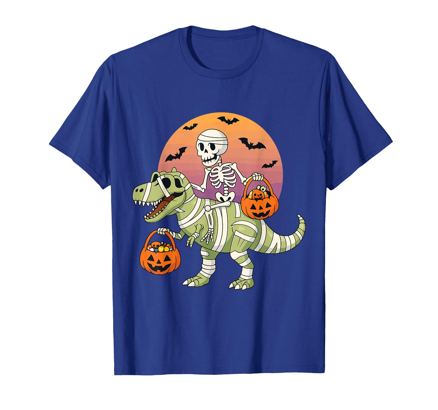 Funny T-Rex Dinosaur Skeleton Halloween Costume T-Shirt