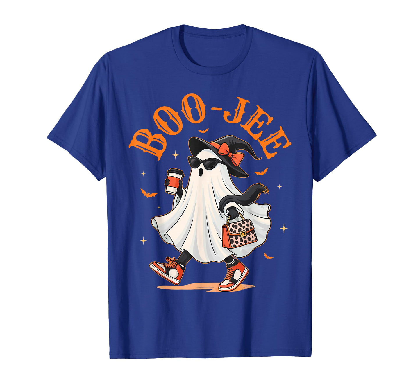 Spooky Season Preppy Ghost Halloween Boujee Women Men Kids T-Shirt