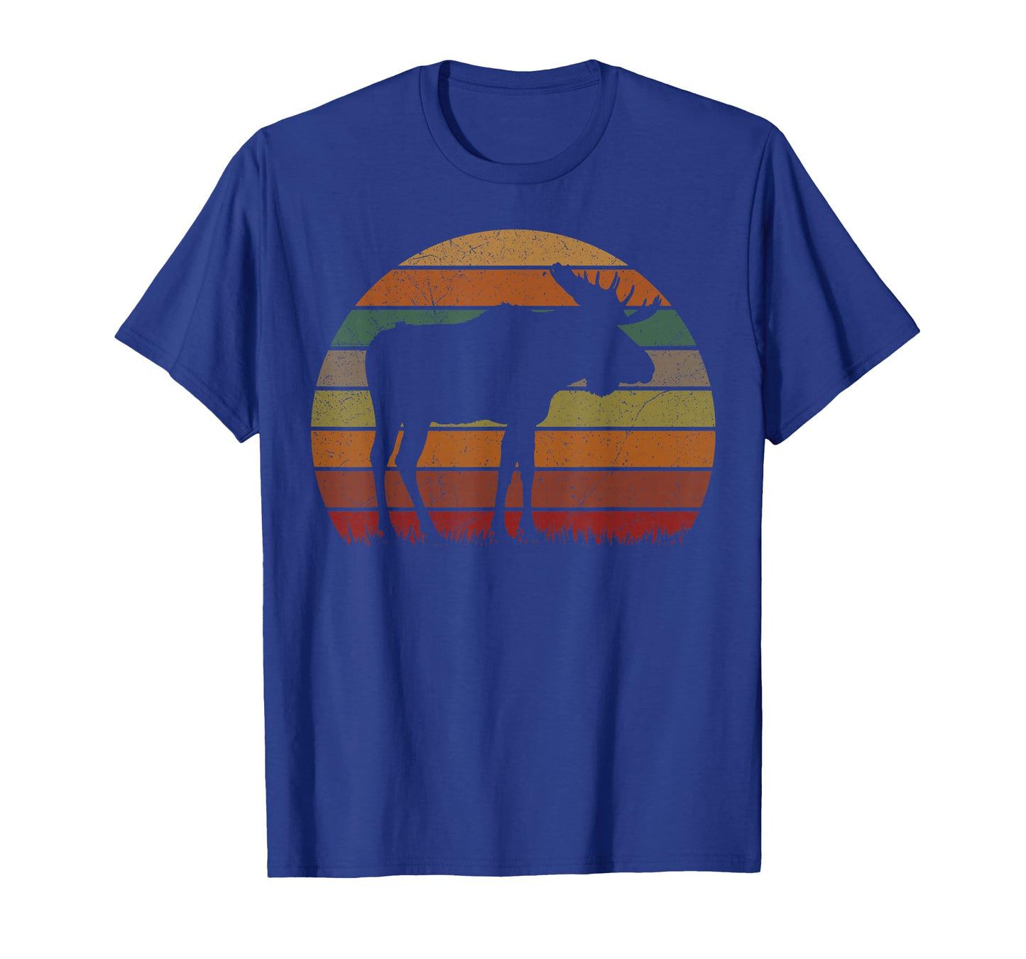 Funny Moose in Sunset Camping Lovers Gift Happy Camp T-Shirt