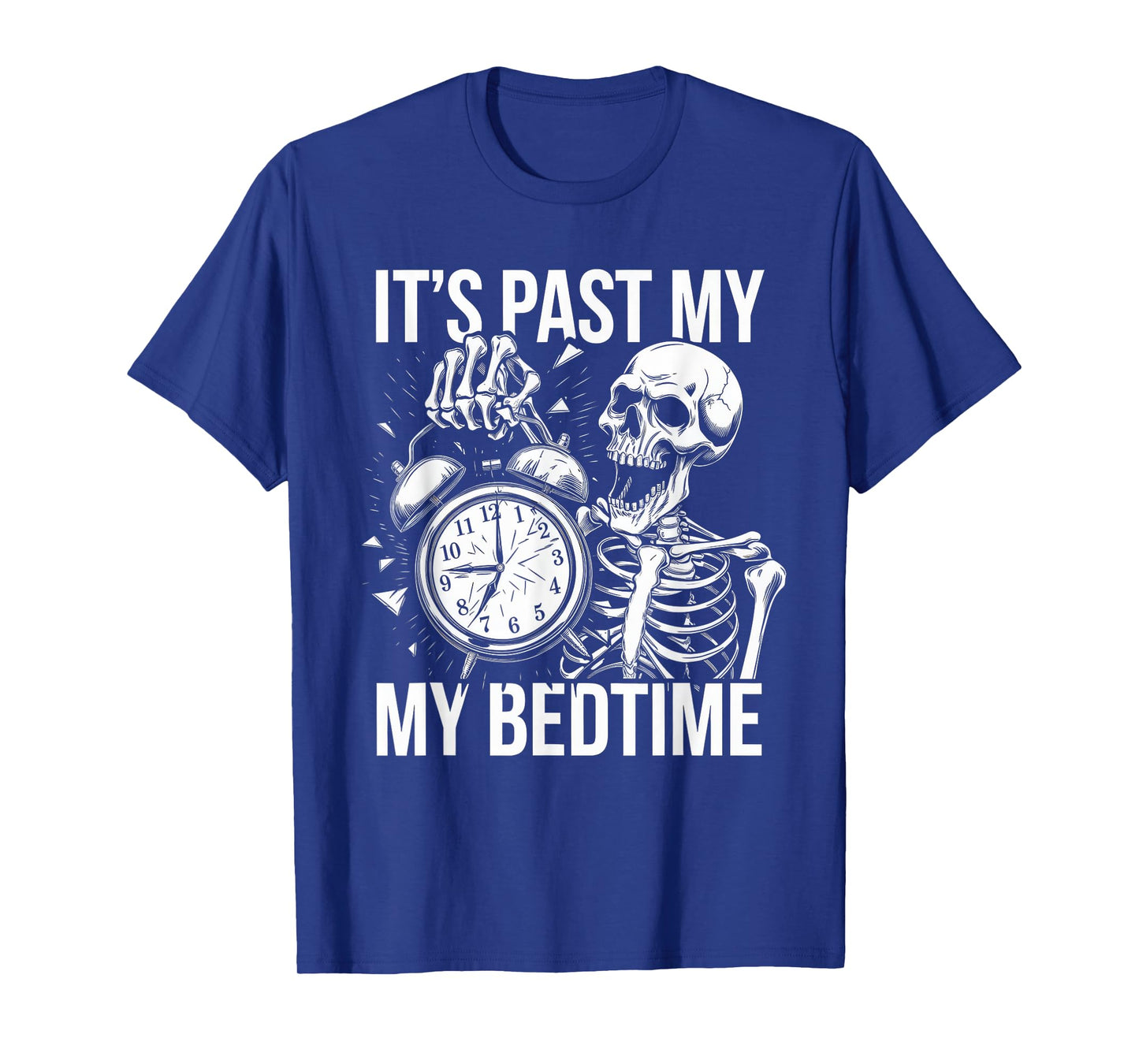 Funny Tshirt Men Humor Skeleton Meme Sarcastic Ironic Tired T-Shirt