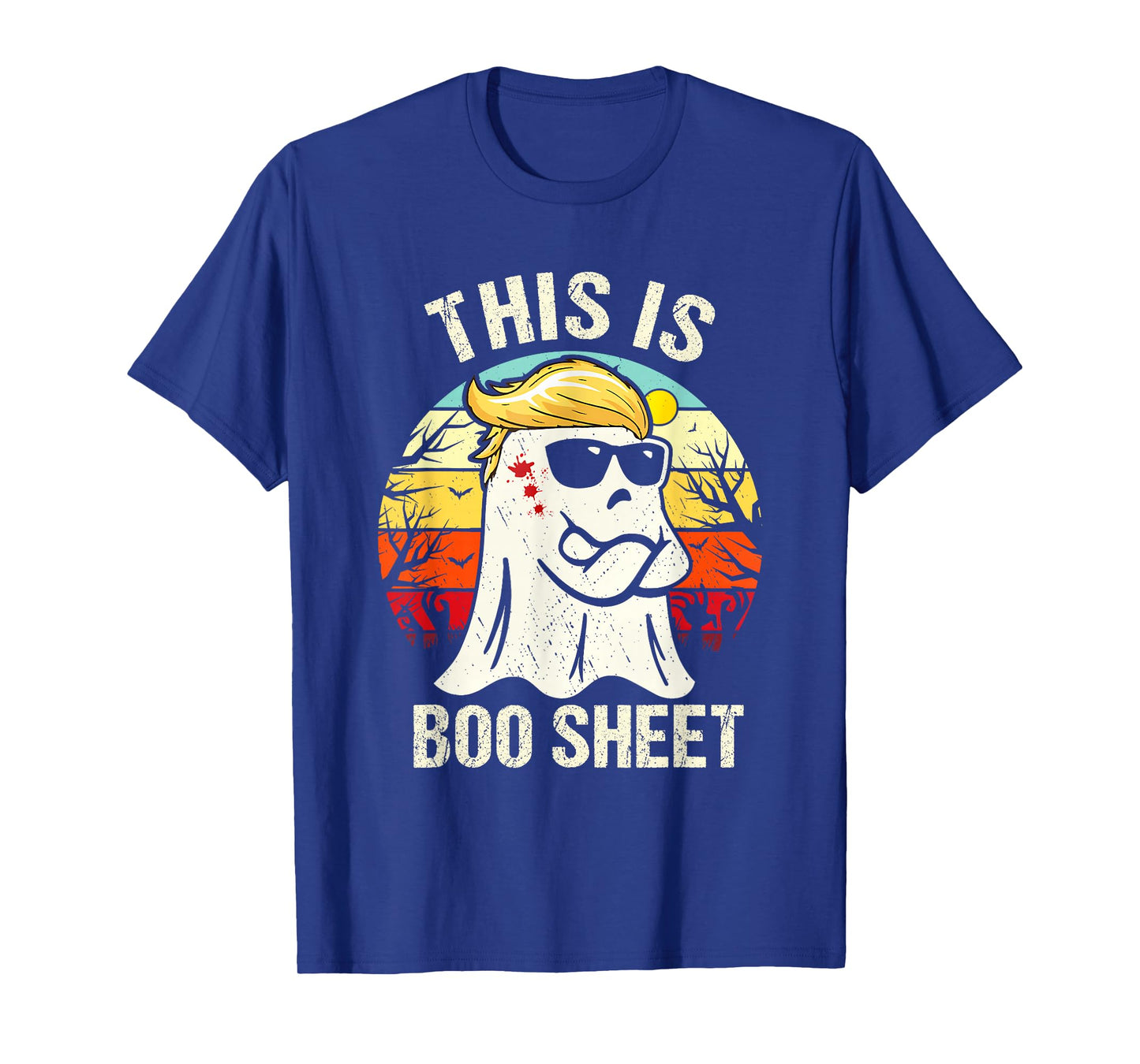This is Boo Sheet Ghost Retro Halloween Costume Men Women T-Shirt
