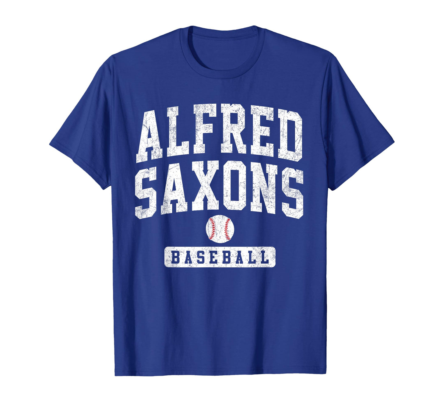 Alfred University Saxons Baseball Arch Vintage Design Men T-Shirt