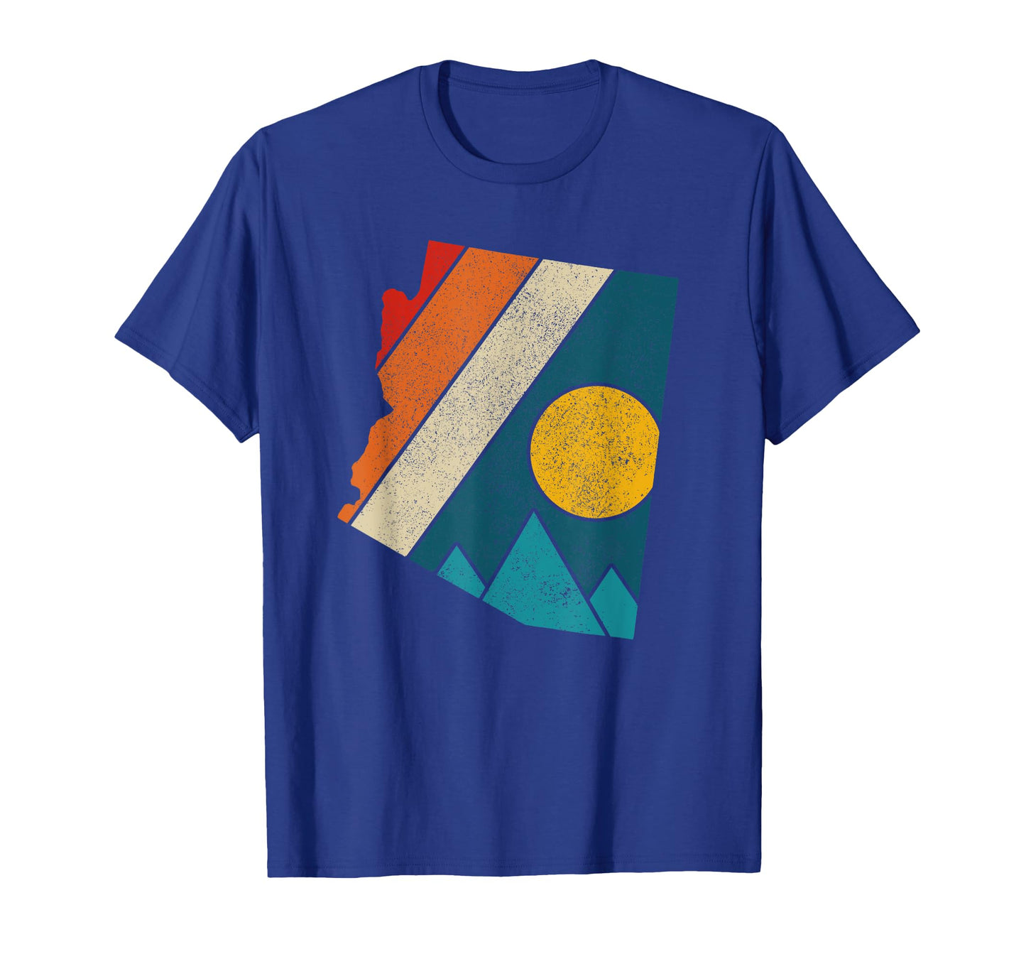 Arizona Vintage State Map Mountains Hikers Camping Gift T-Shirt