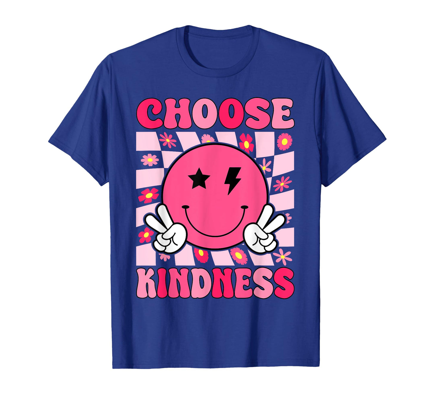 Be Kind Choose Kindness Retro Groovy Inspirational T-Shirt