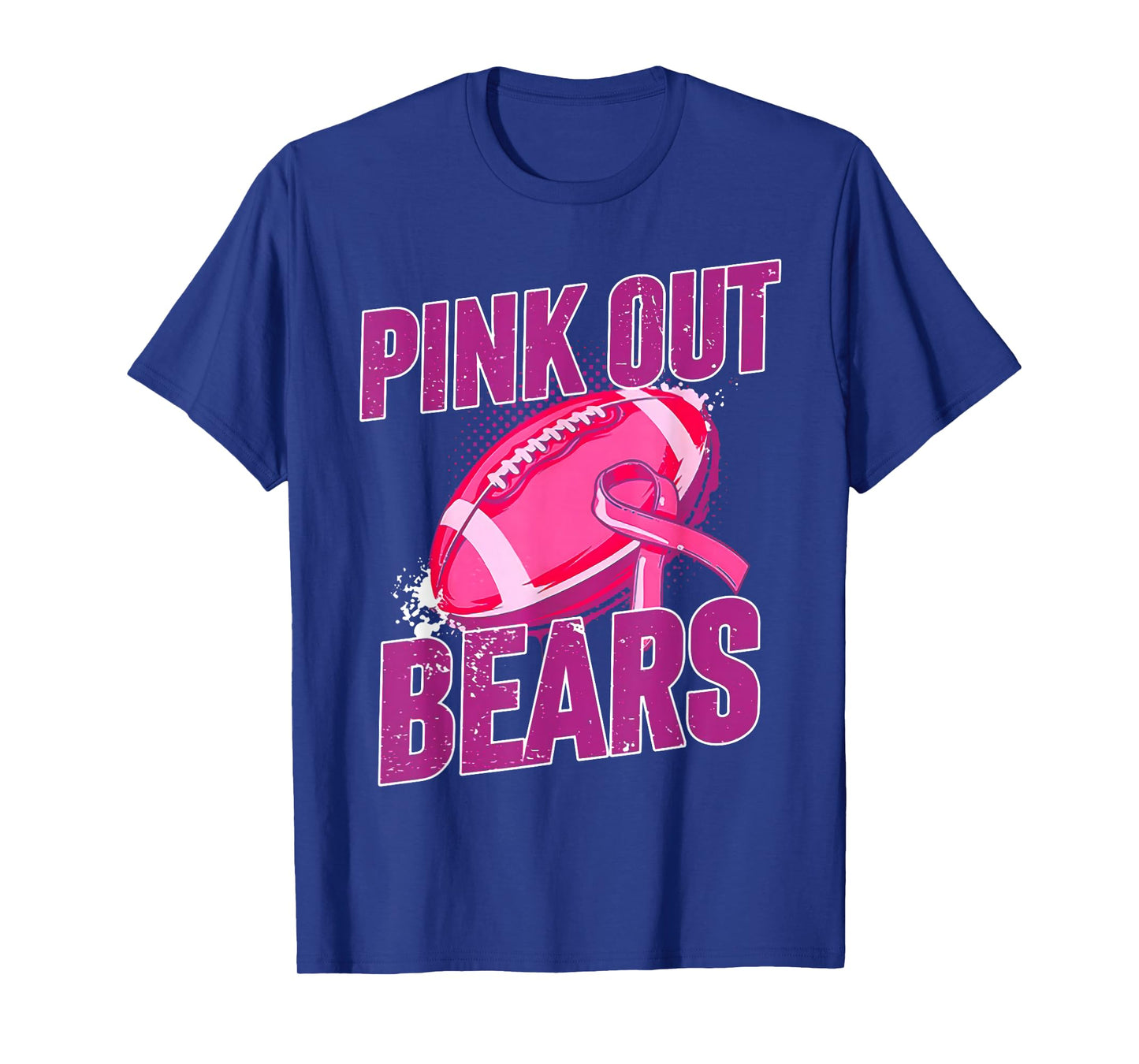 Bears Pink Out Football Tackle Breast Cancer T-Shirt