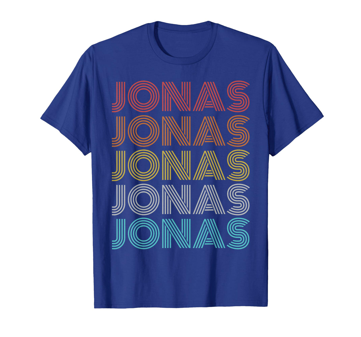 Jonas Shirt Retro Vintage Apparel Unisex-Adults and Kids Black Cotton 60% Polyester 40% Short Sleeve T-Shirt Small Classic Fit Crew Neck Spring, Summer