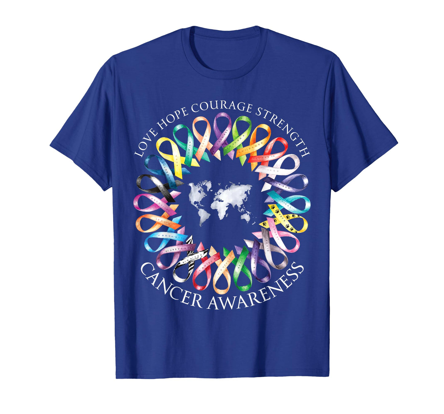 All Cancer Matters Survivors Awareness Fight Ribbon Support T-Shirt