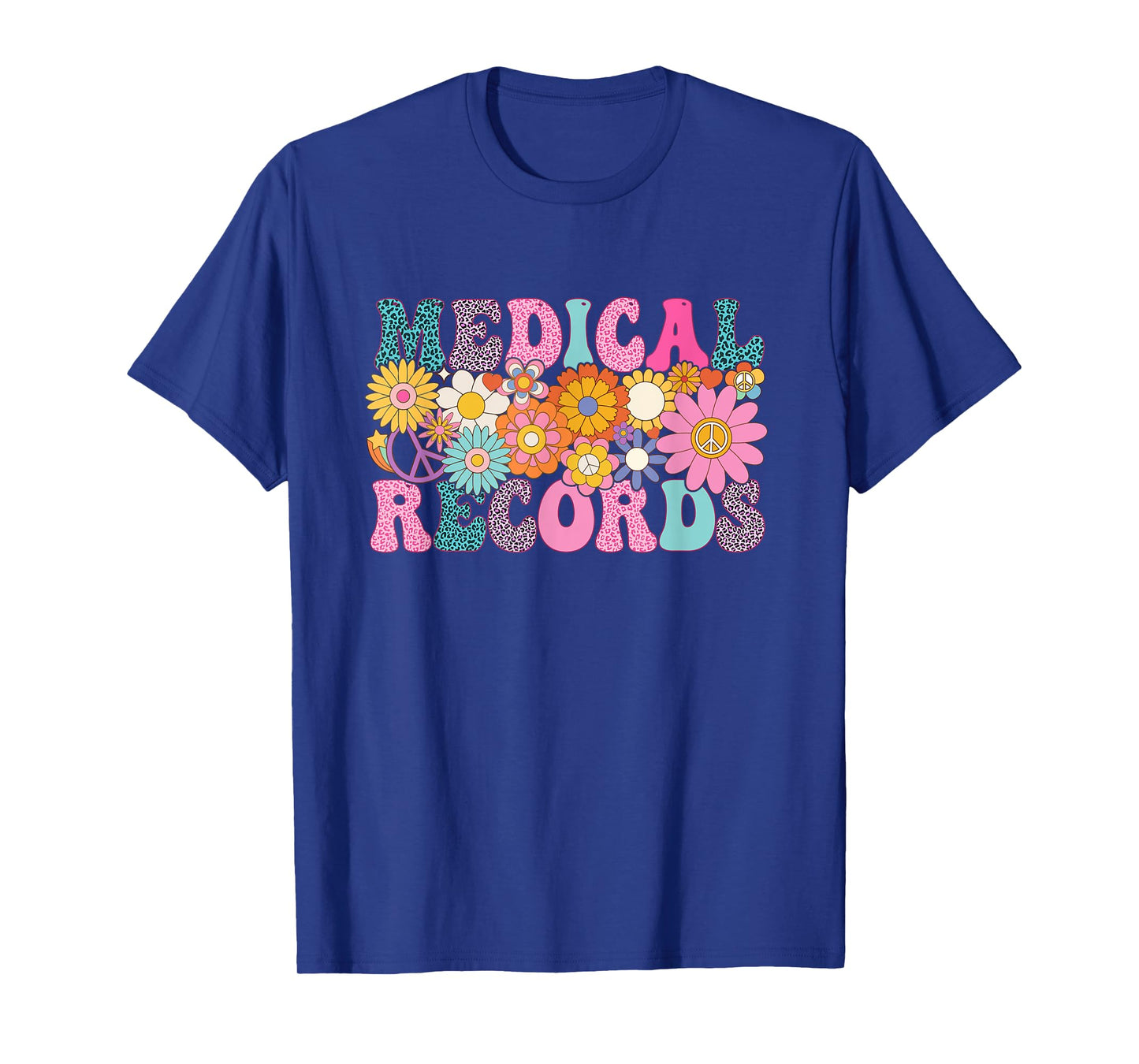 Medical Records Week Groovy Leopard Appreciation Day Women T-Shirt