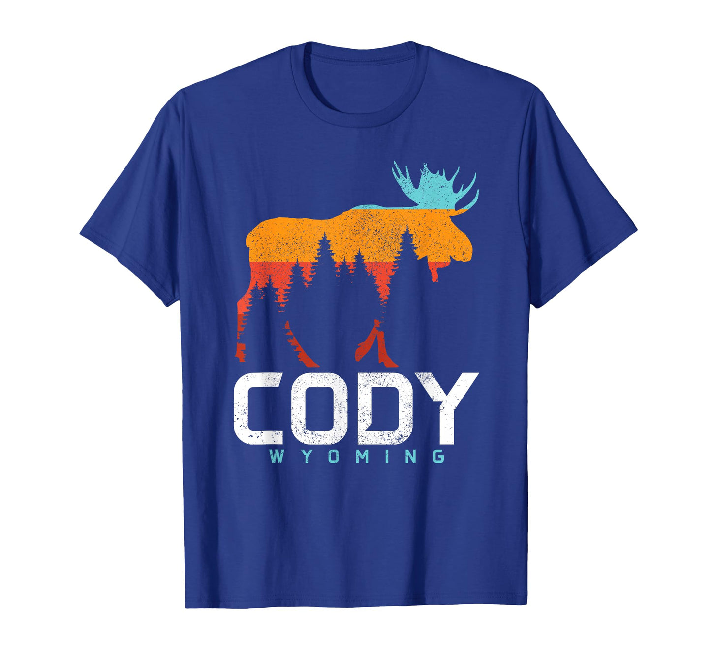 Cody Wyoming Vintage Retro Pride Souvenir Moose Nature T-Shirt
