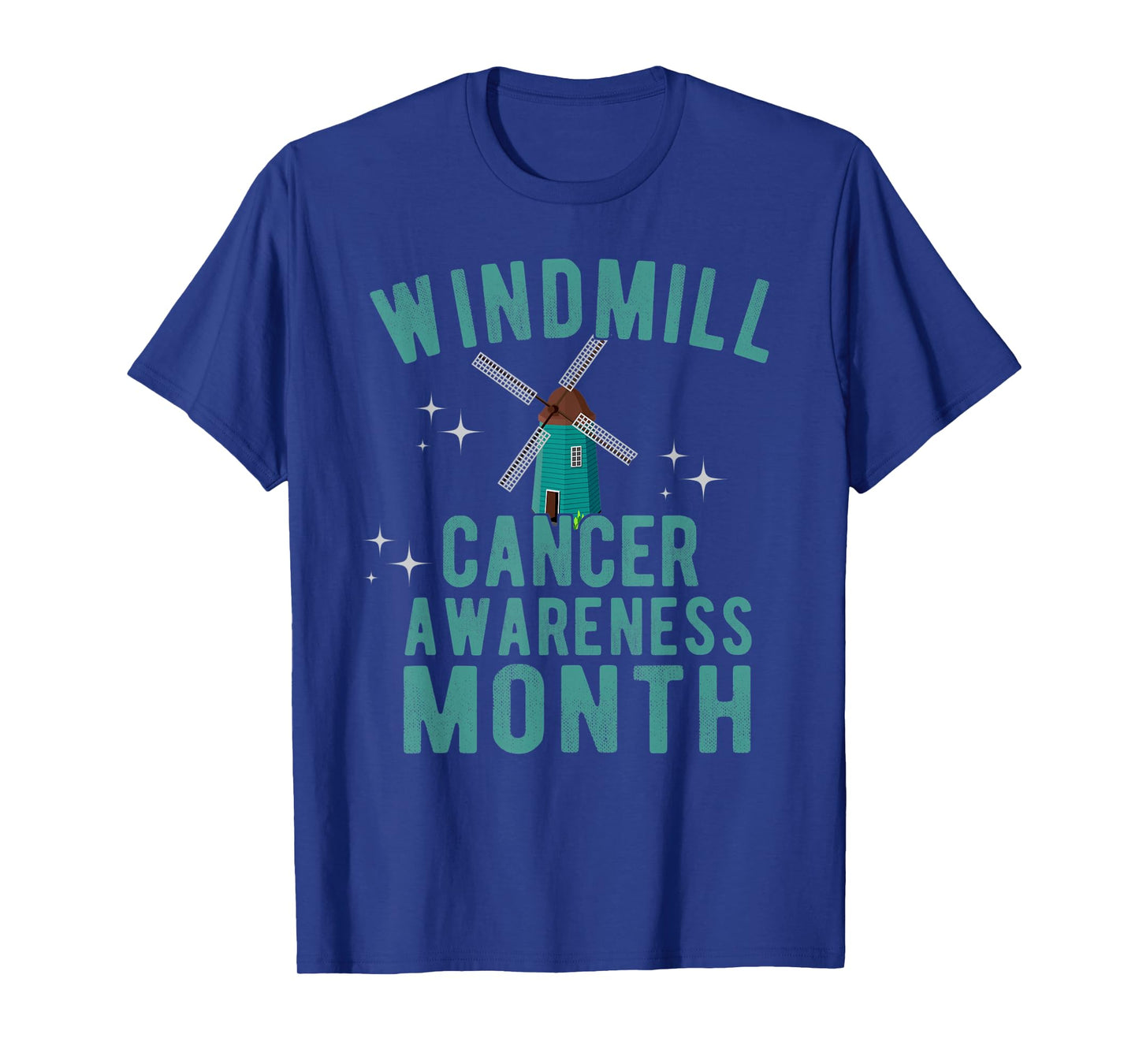 Windmill Cancer Awareness Month Parody Wind Turbines Noise T-Shirt