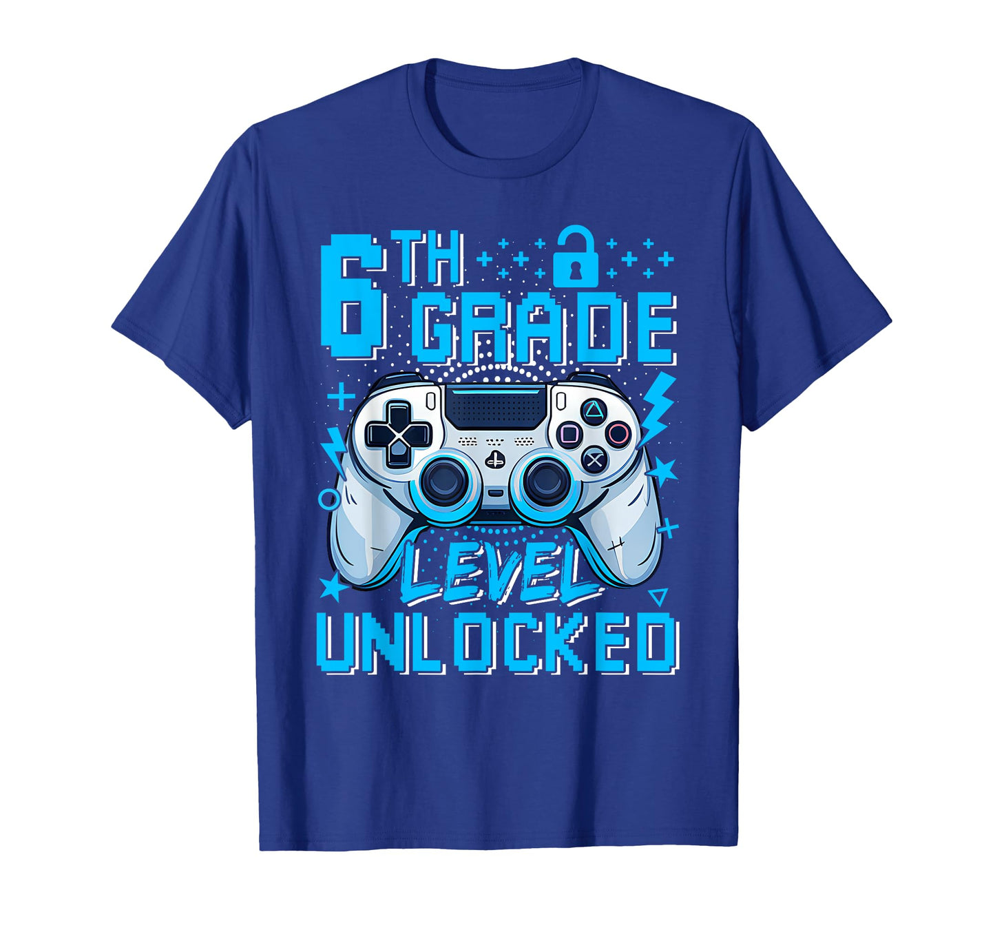 6th Grade Level Unlocked Video Game First Day Boy Kid T-Shirt