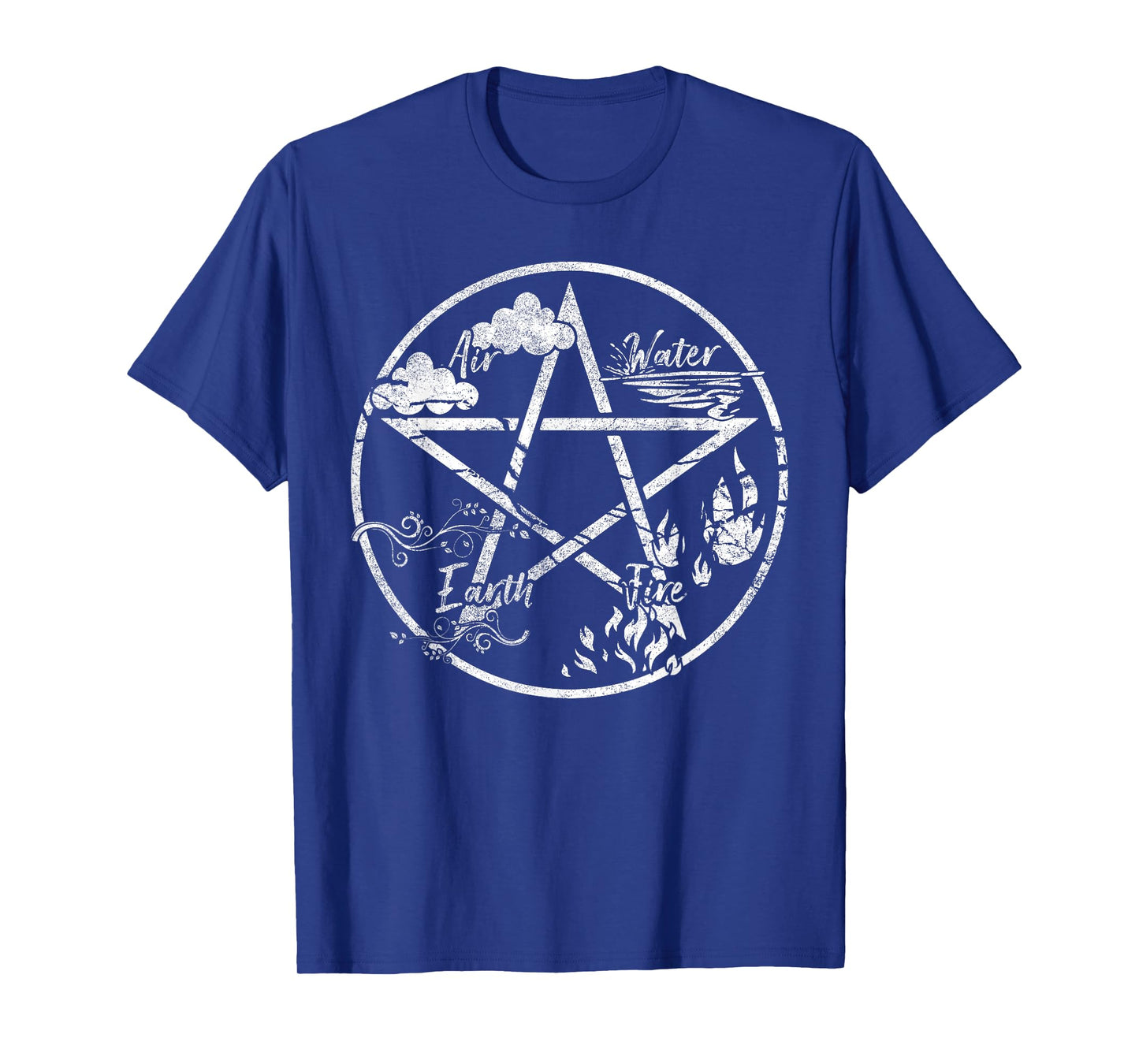 Pentagram Air Fire Water Spirit Earth Pagan Witchcraft Wicca T-Shirt