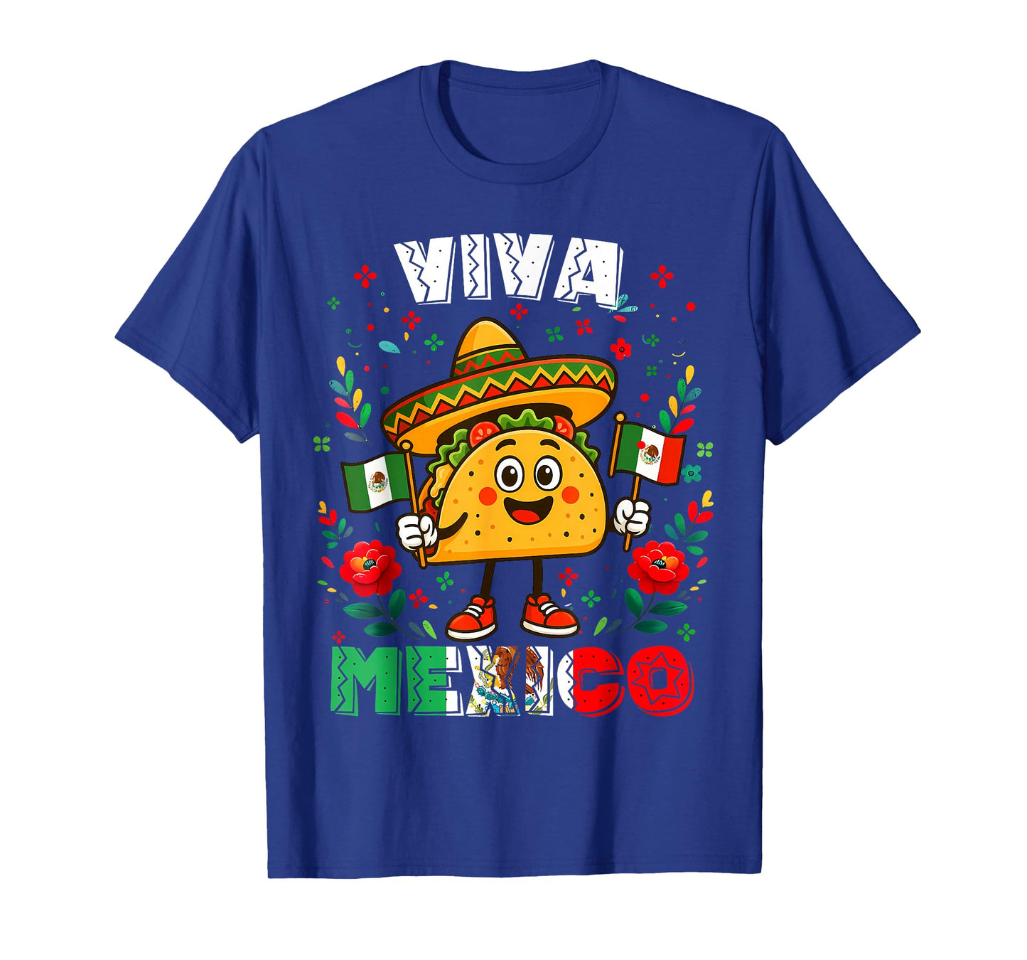 Hispanic Heritage Month Viva Mexico Kids Boys Mexican Tacos T-Shirt