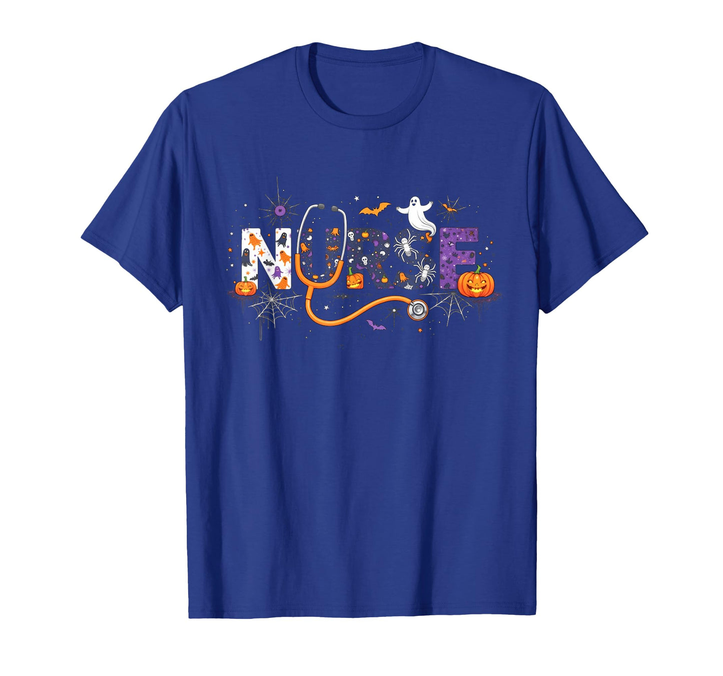 Halloween Nurse 2025 Funny Letter Nursing School Life Fall T-Shirt