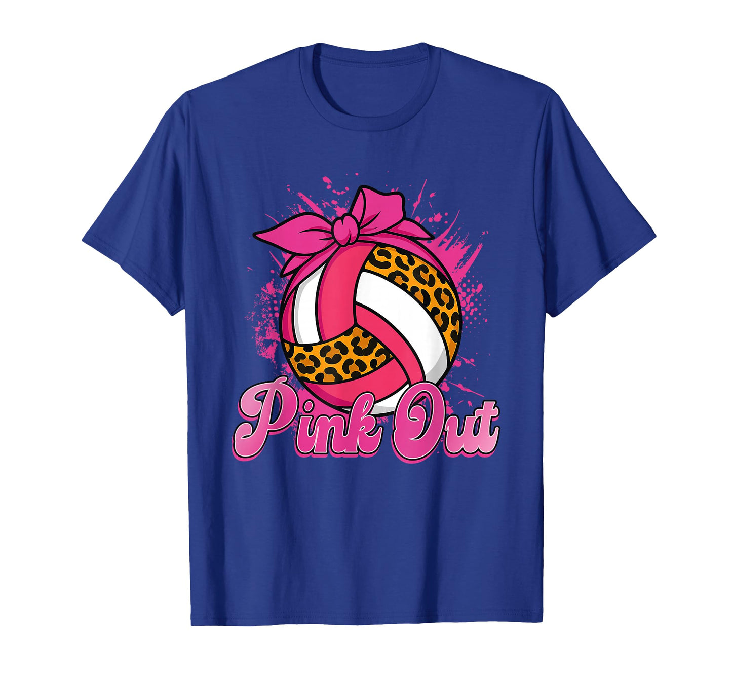 Pink Out Breast Cancer Volleyball Breast Cancer Awareness T-Shirt
