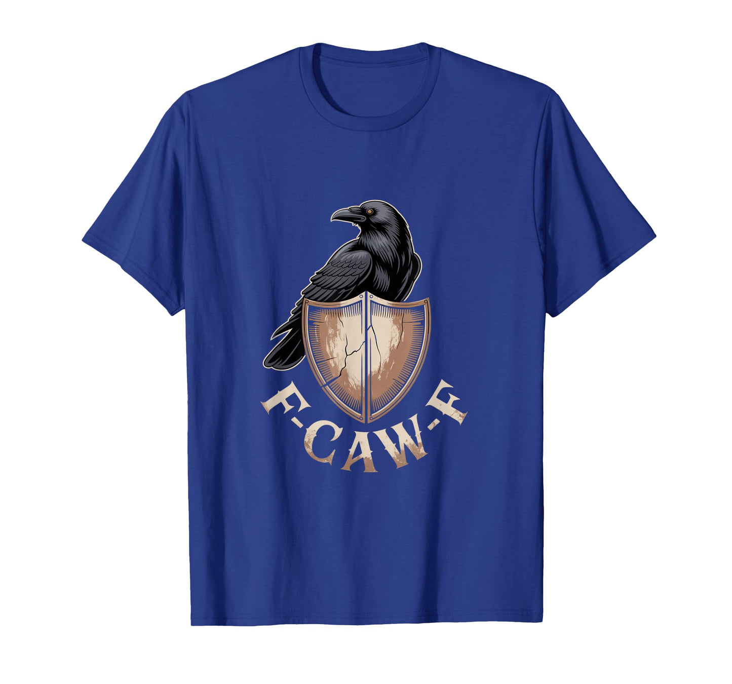 F-Caw-F Crow Funny Gothic Moon Black Bird Halloween T-Shirt