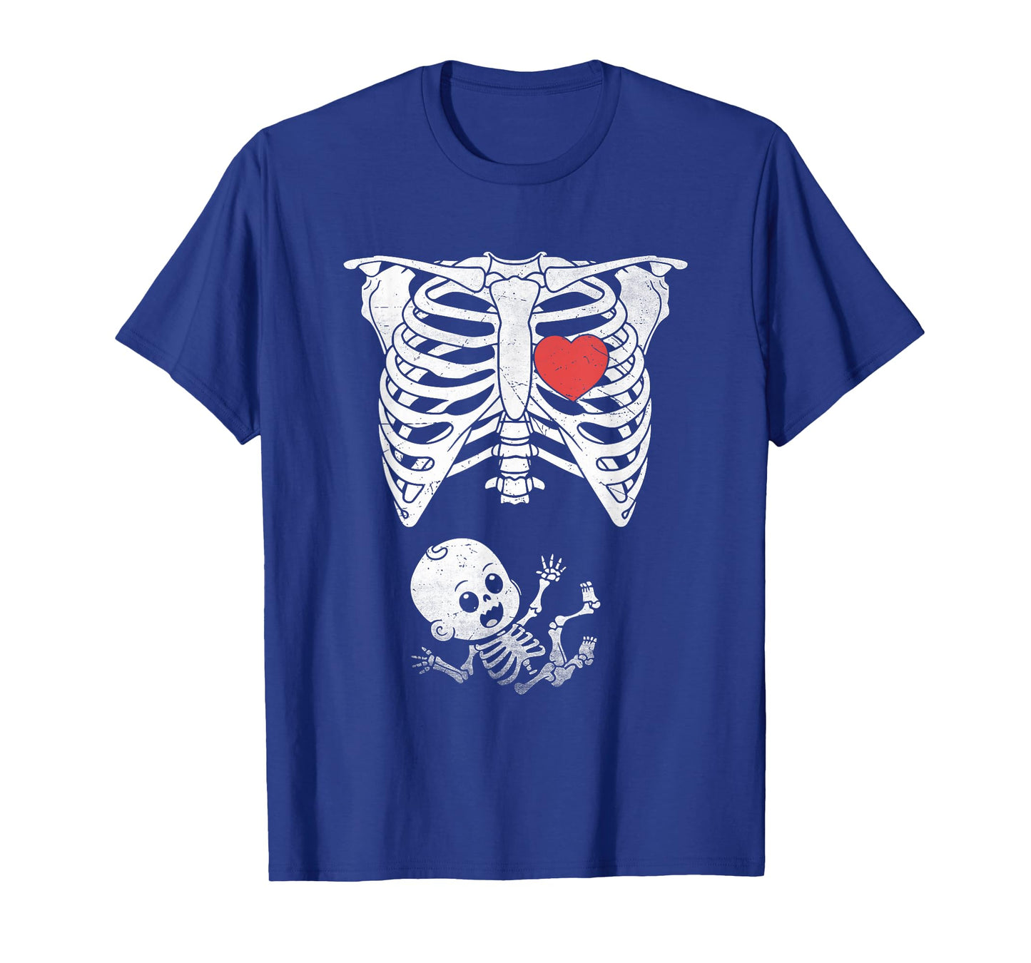 Skeleton Pregnancy Announcement XRay Halloween Womens Moms T-Shirt