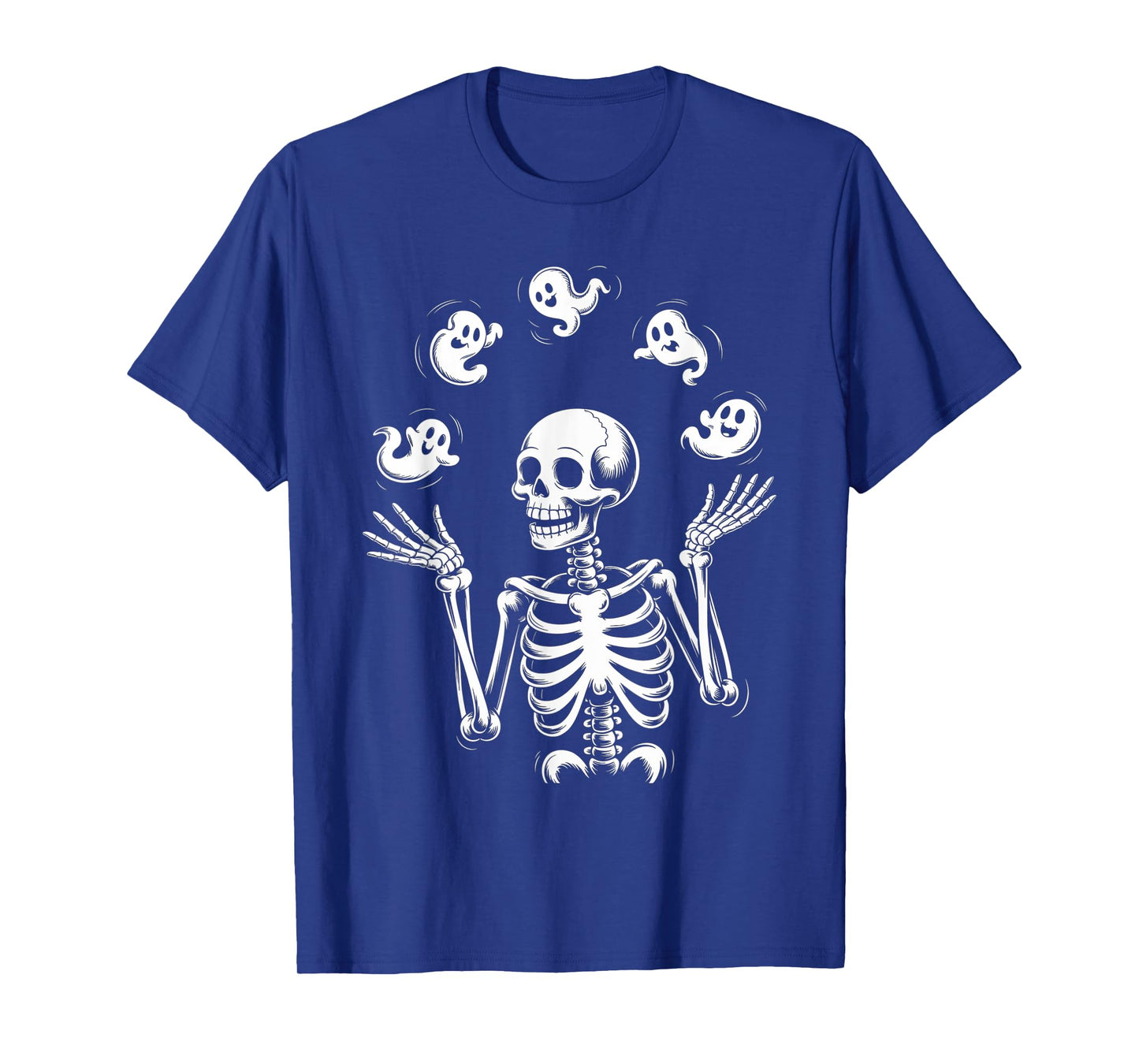 Skeleton Juggling Ghosts Funny Halloween Costume T-Shirt T-Shirt