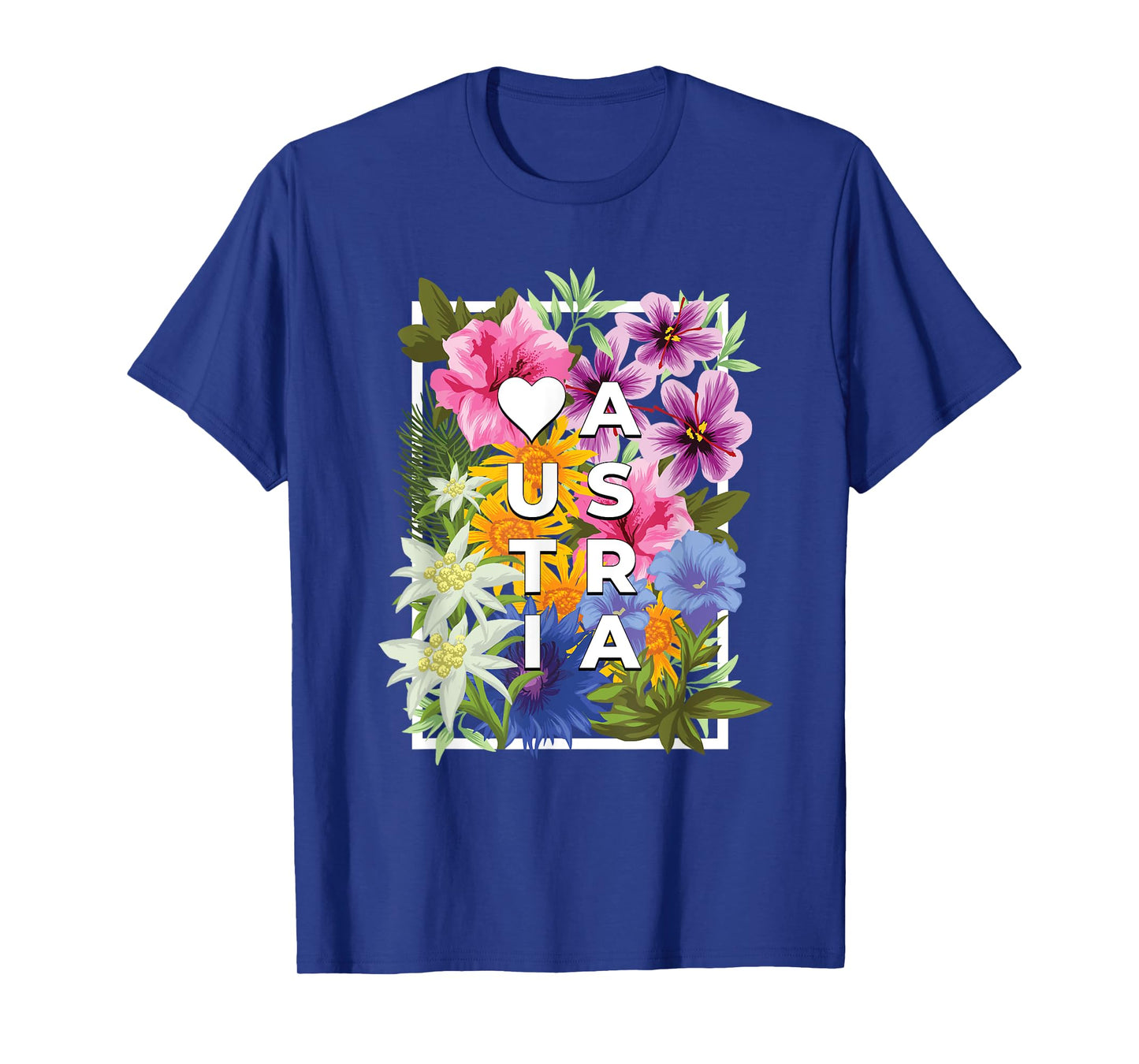 Flowers of Austria Word Art - Austrian Pride T-Shirt