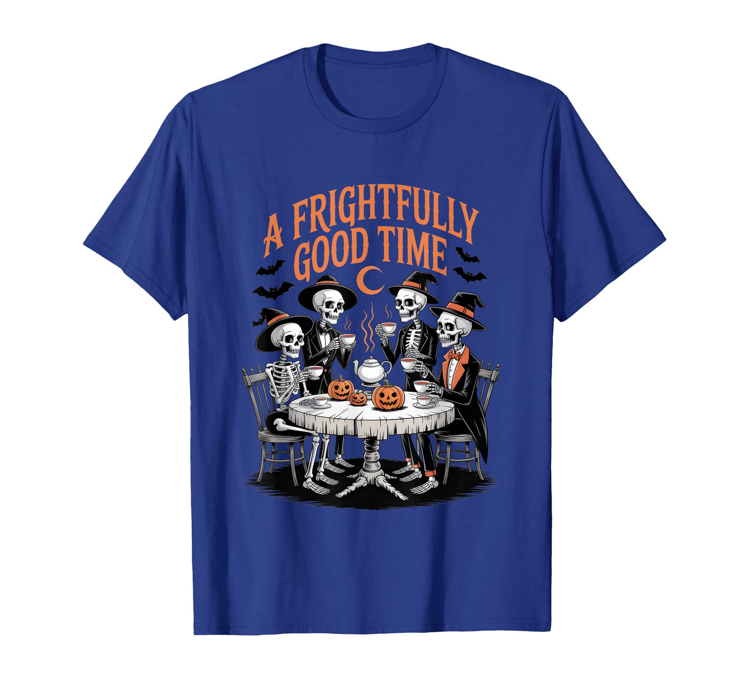 A Frightfully Good Time Tea Party Spooky Skeletons Halloween T-Shirt