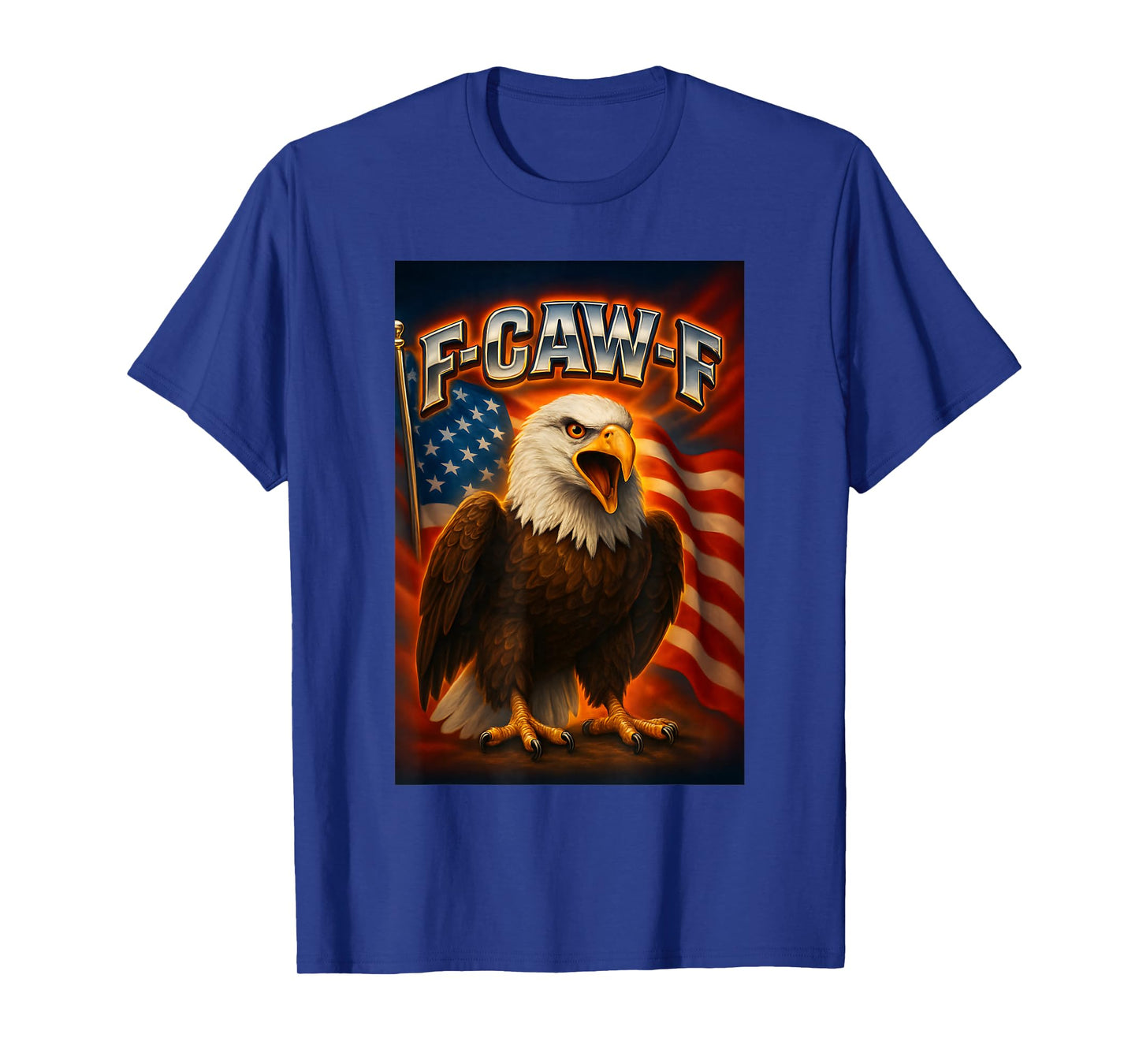 F Caw F Bald Eagle American Flag Patriotic Freedom of Speech T-Shirt