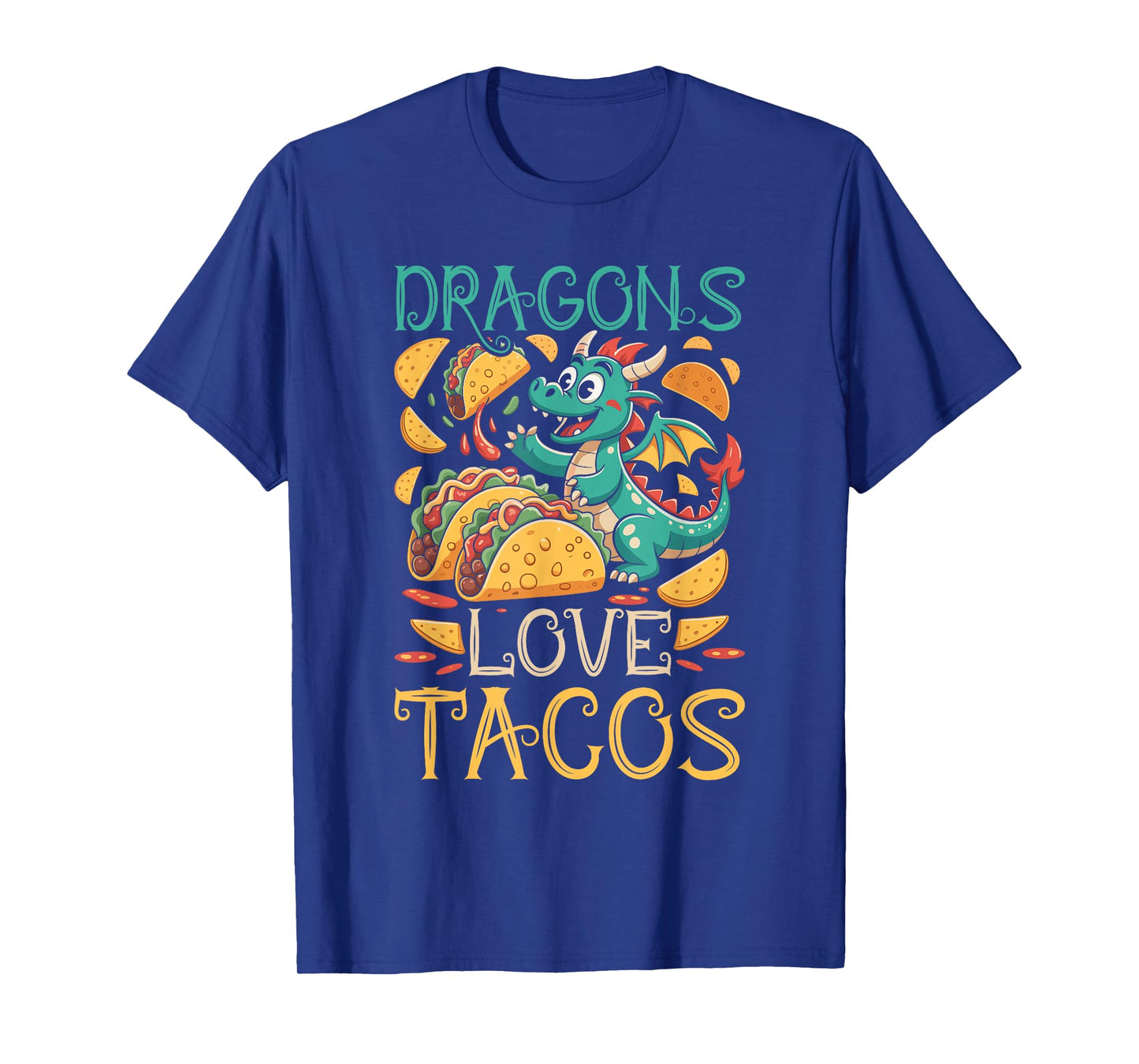 Dragons Love Tacos Fantasy Creature T-Shirt